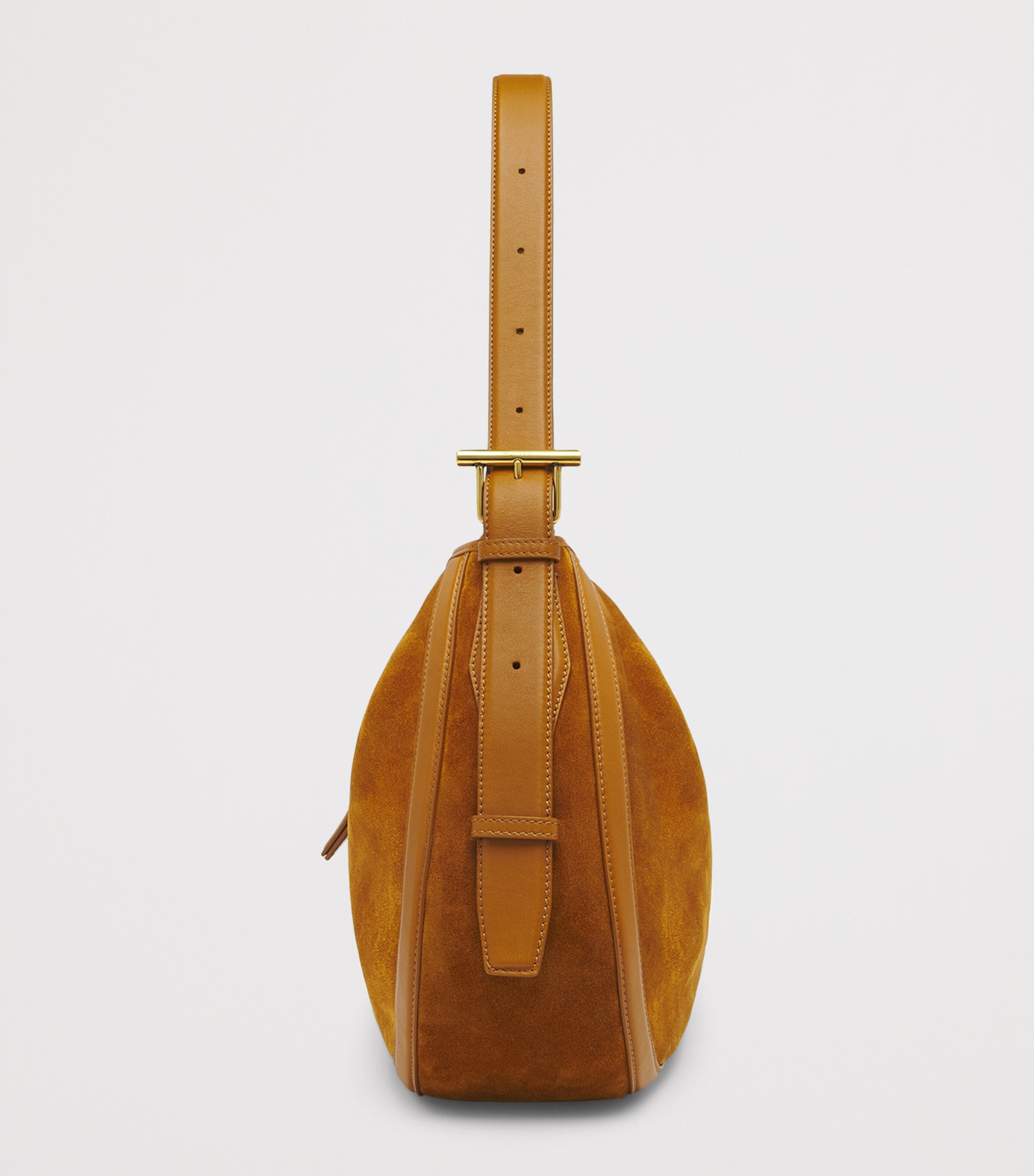 McQueen Suede T-Bar Shoulder Bag Image 3