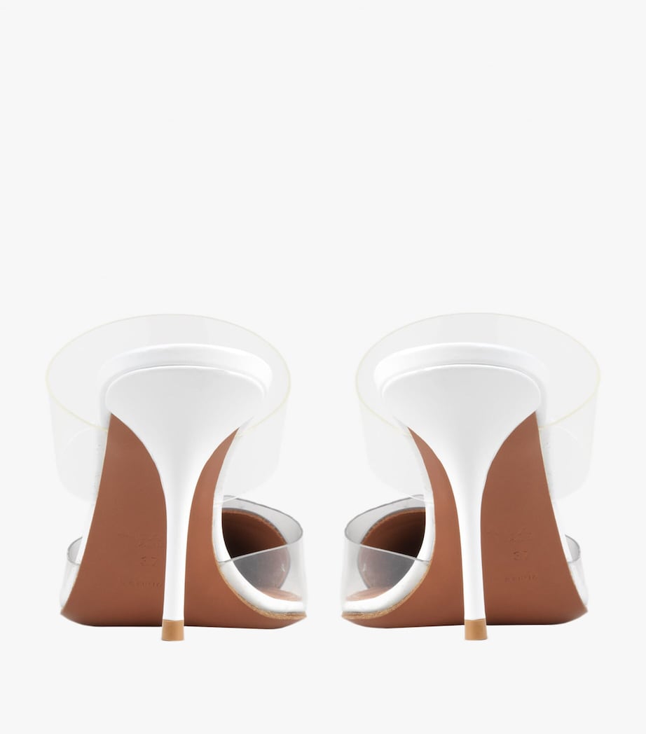 Patent Leather Le Coeur Mules 90 BLANC OPTIQUE Image 3