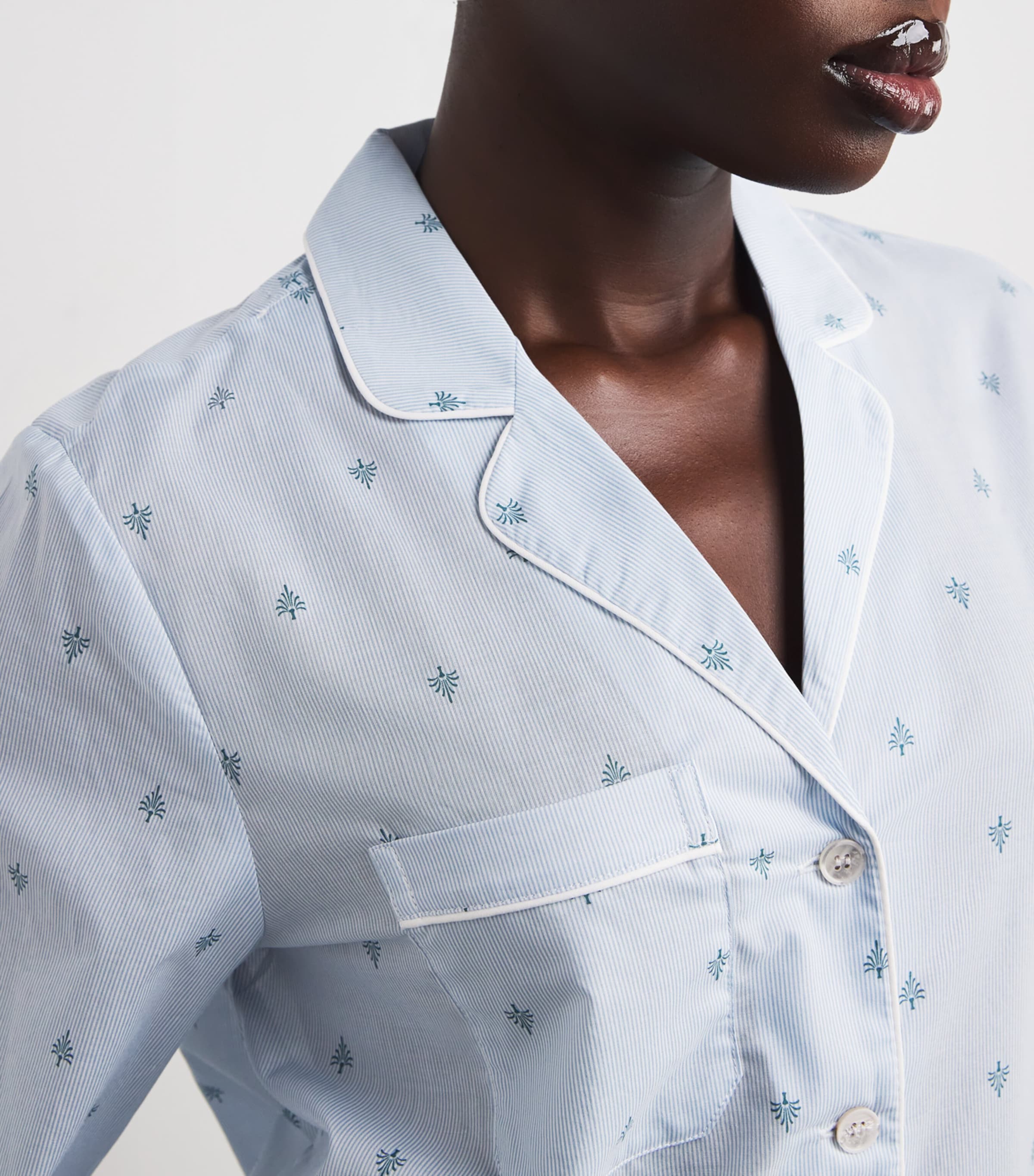 Cotton Nelson Pyjama Set 100 BLUE Image 4