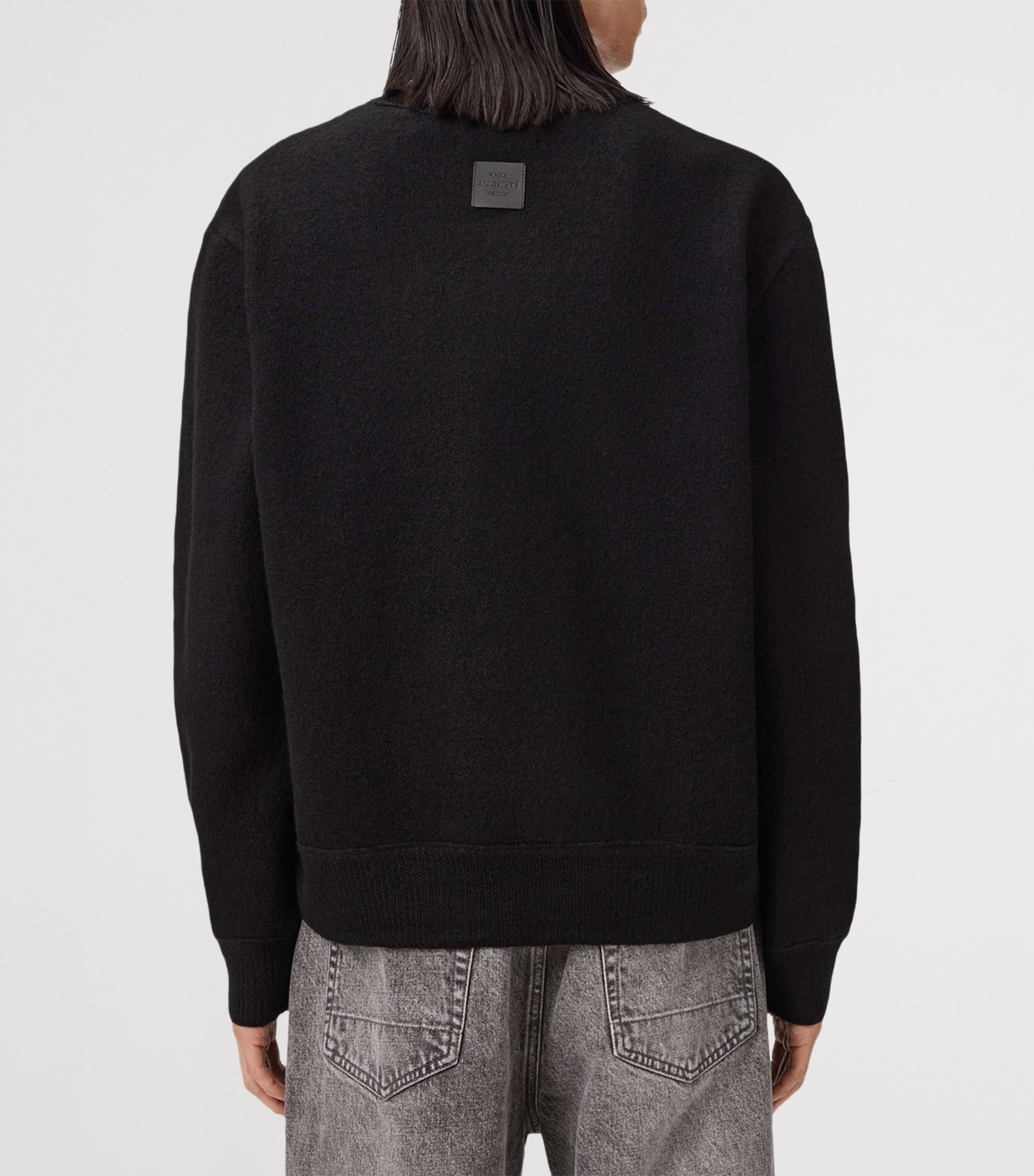 Merino Wool Marko Sweater BLACK Image 6