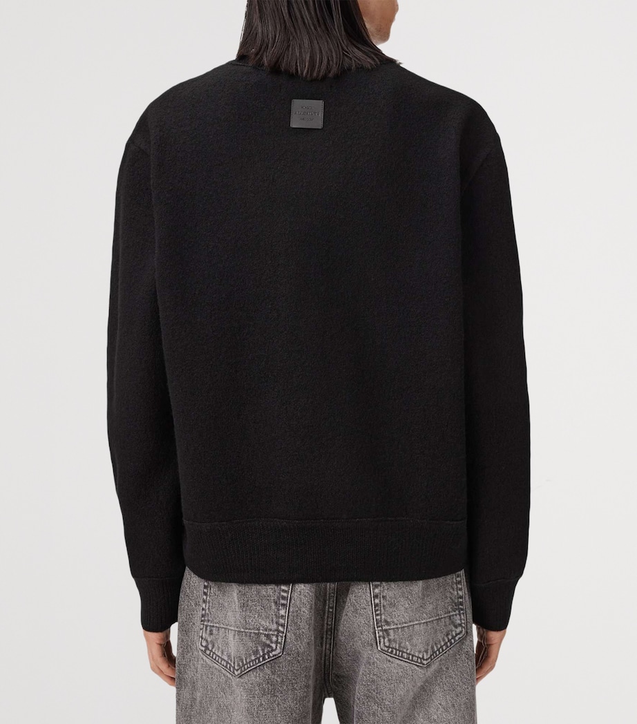 Merino Wool Marko Sweater BLACK Image 6