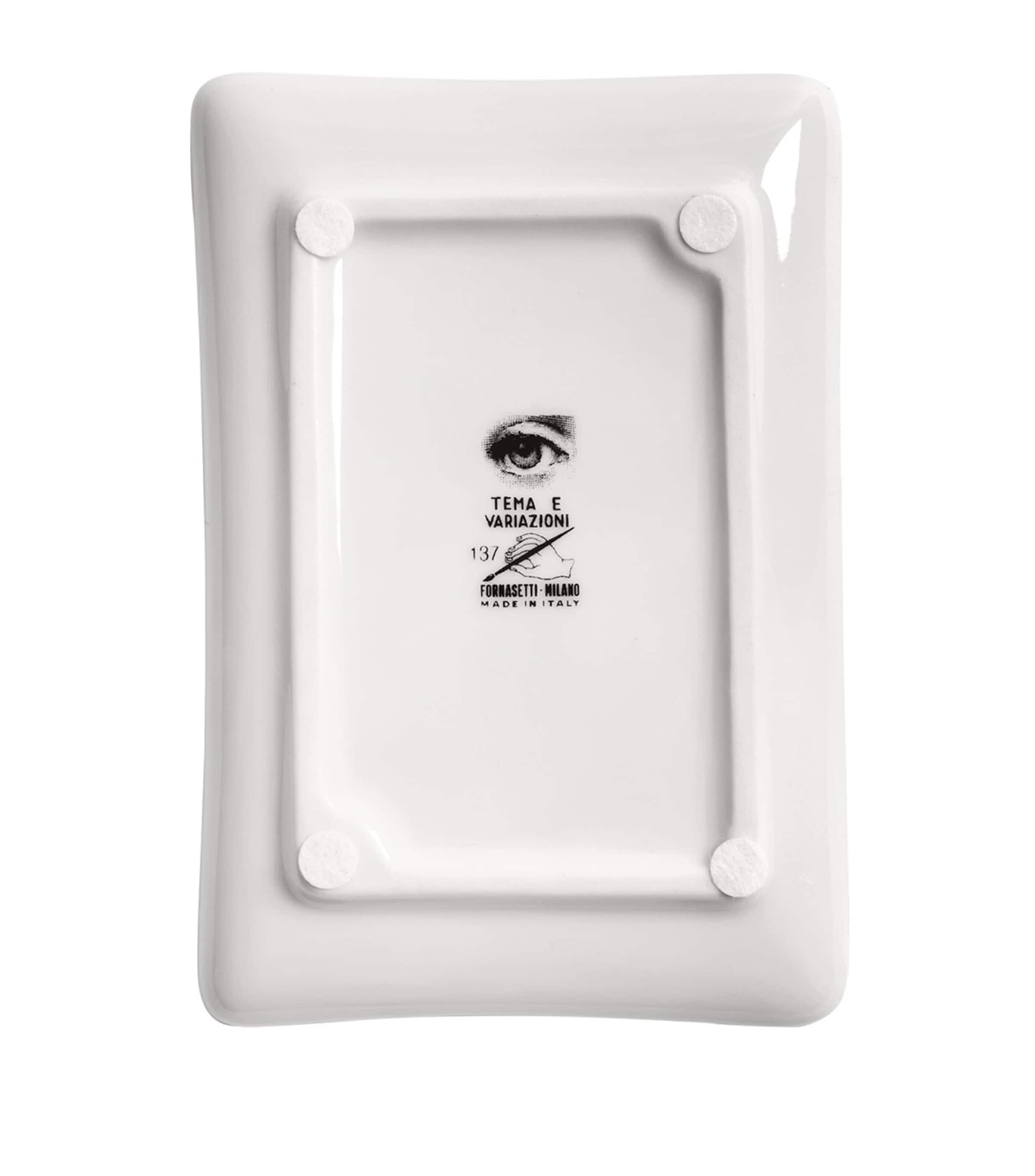 Rectangular Tema e Variazioni Ashtray (10cm x 16cm) MULTI Image 3