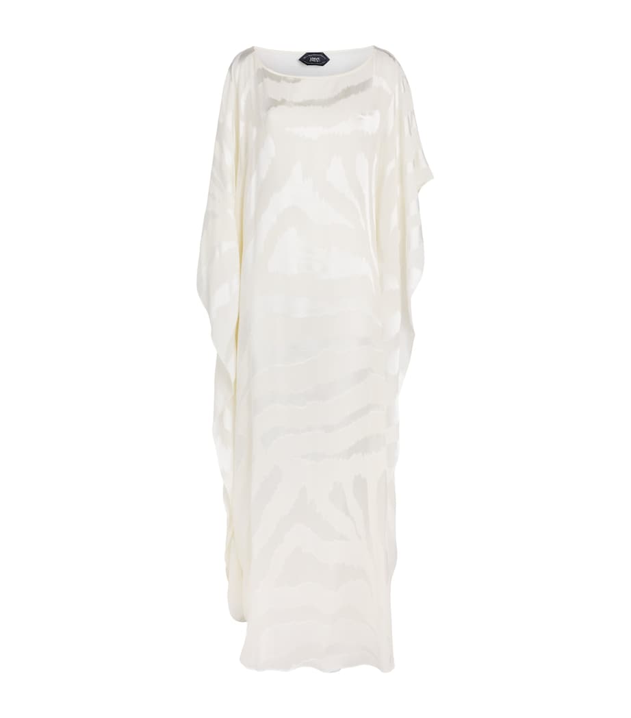 Taller Marmo Womens Asymmetric Streep Kaftan Ivory Image 1