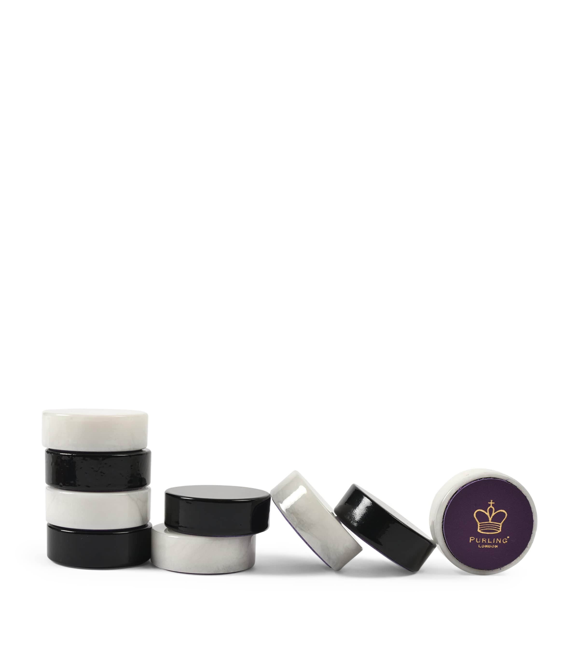 Purling Alabaster Stone Checkers | Luxury Games | Chess Sets | Designers | Purling