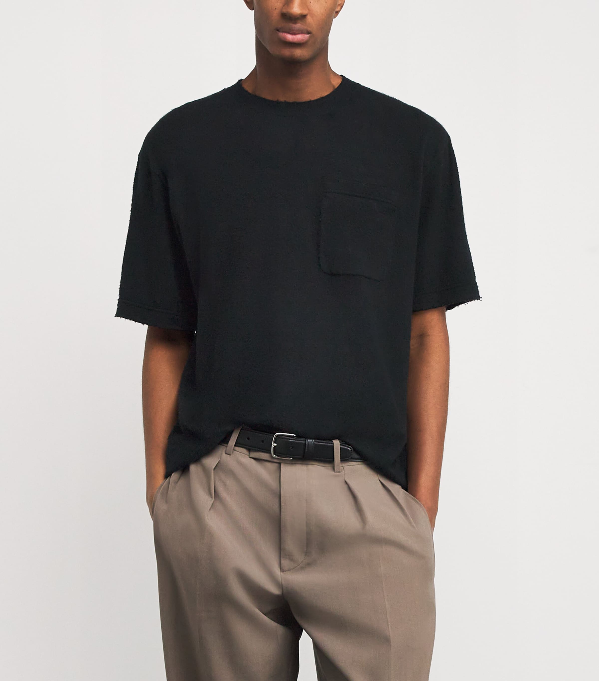 The Row Black Paddy Cotton T-Shirt | Harrods US