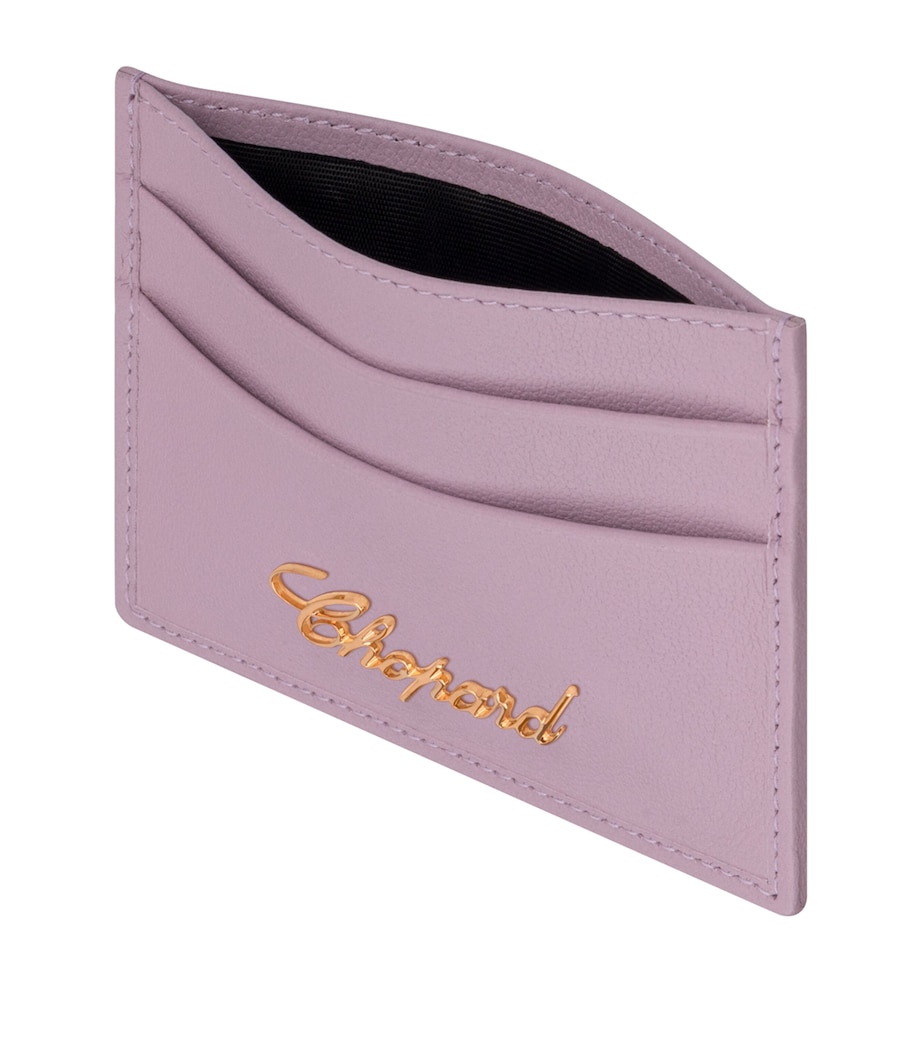 Small Leather Classic Card Holder LILAC Image 3