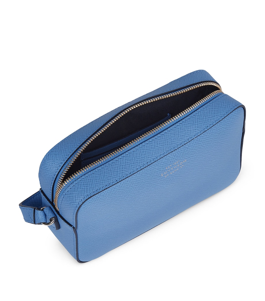 Small Leather Camera Bag NILE BLUE Image 4