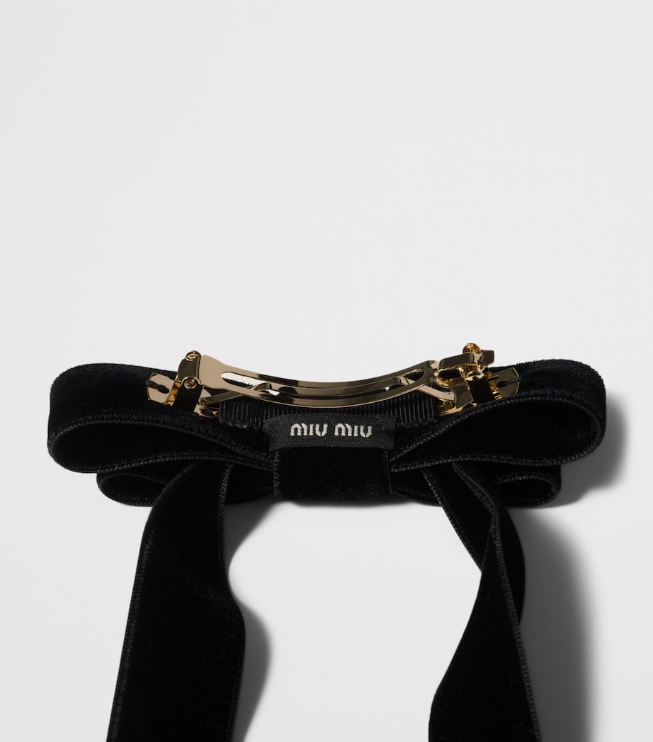 Velvet Bow Hair Clip F0002 Image 2