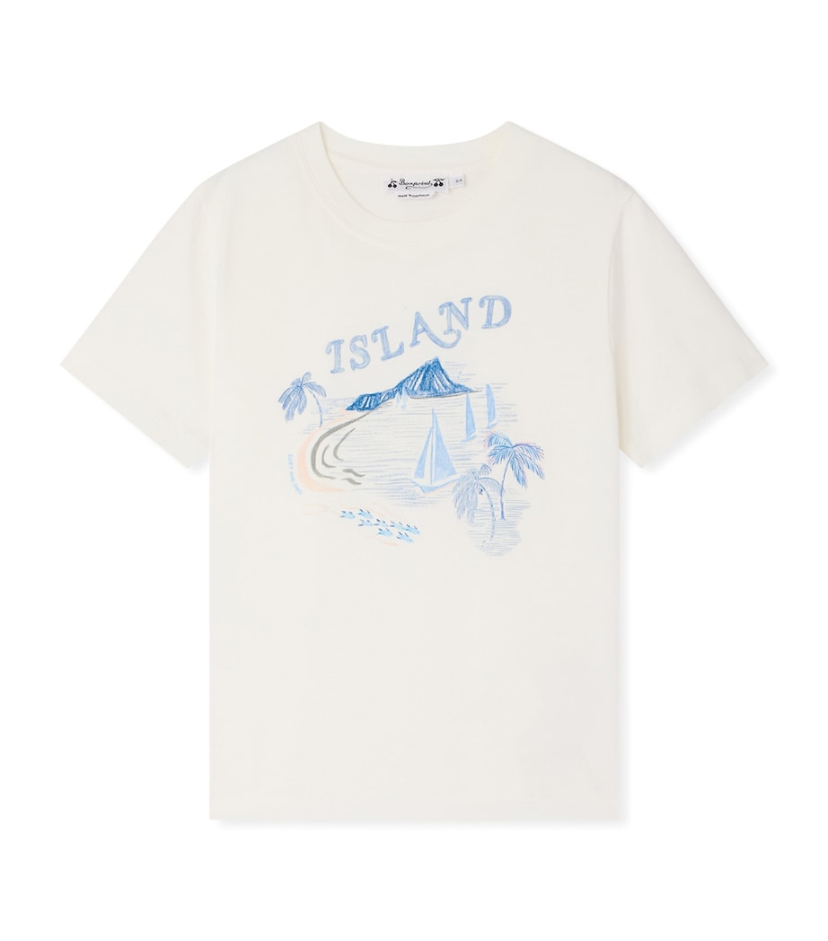 Cotton Graphic Thibald T-Shirt (10-14 Years) UPB BLANC LAIT Image 1