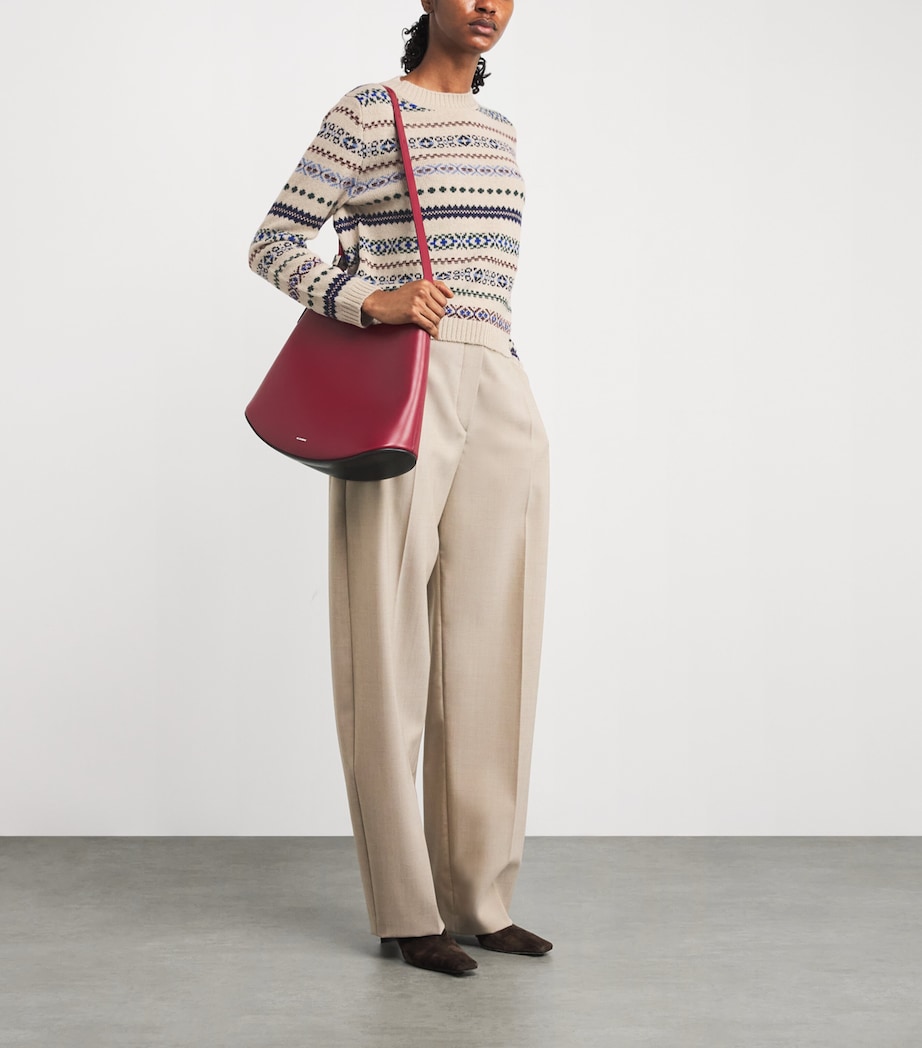 Wool-Alpaca-Blend Jacquard Sweater ECRU Image 2