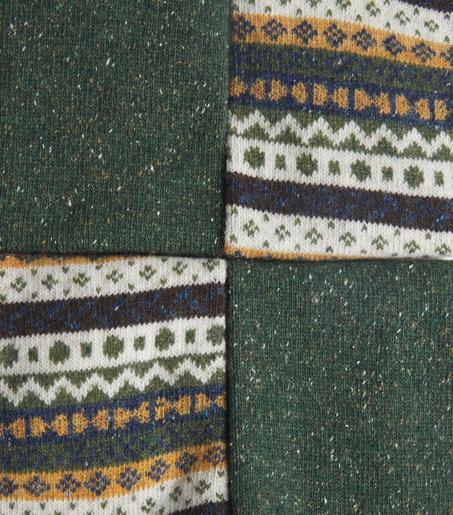 Wool-Blend Fair Isle Socks (Pack of 2) CLASSIC MIX Image 2