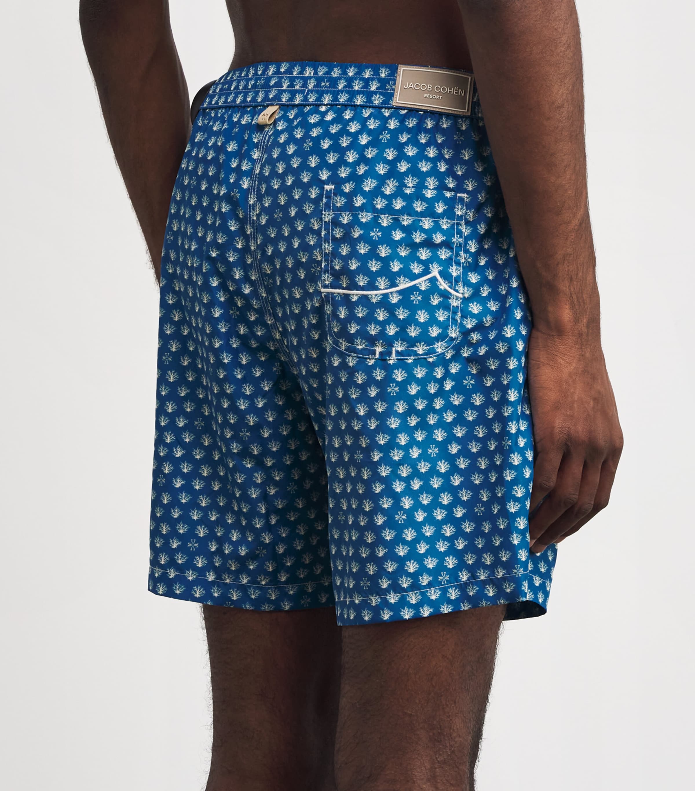 JACOB COHËN Mens Coral Print Bermuda Swim Shorts Image 3