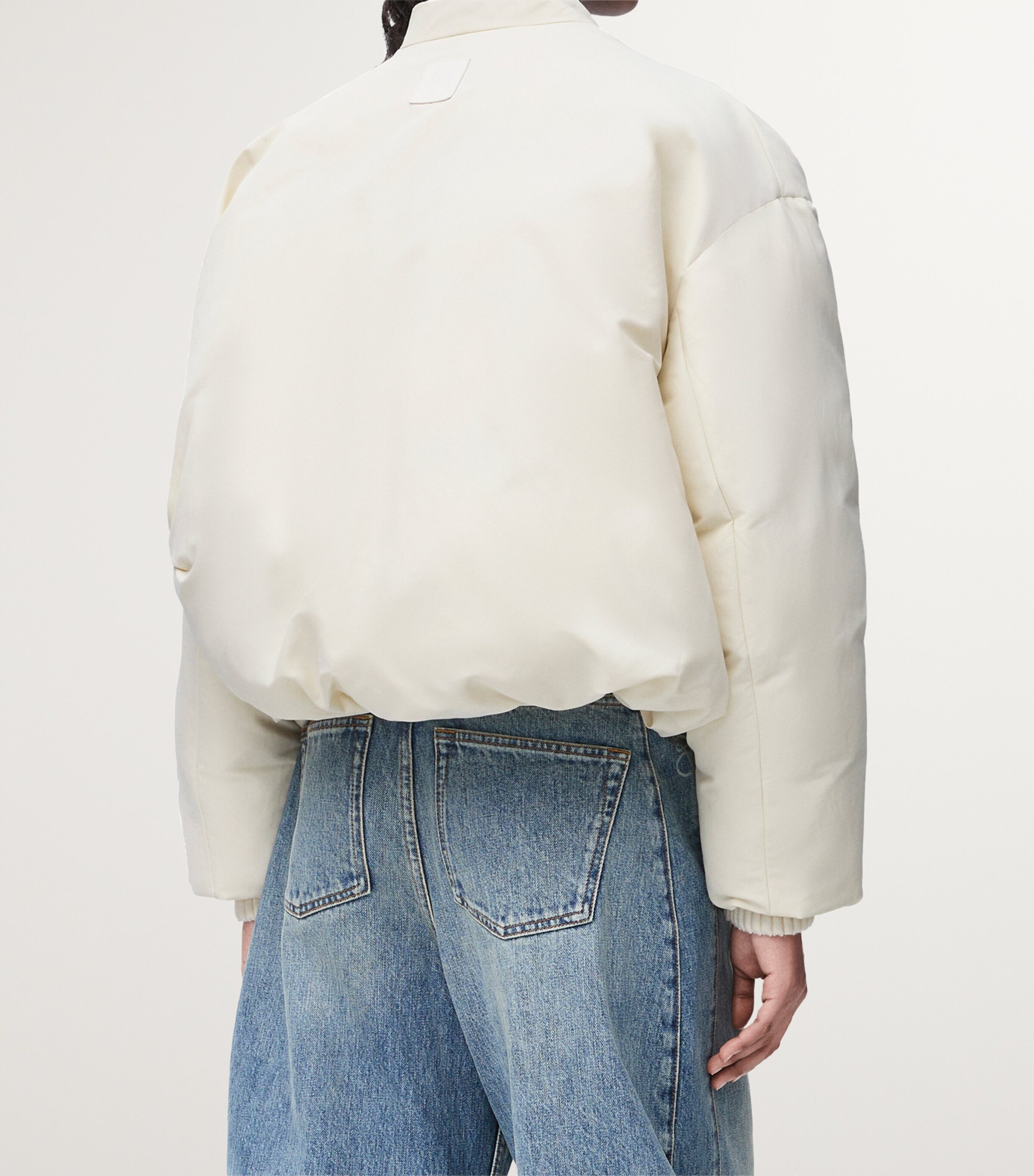 LOEWE Womens Shell Water-Repellent Puffer Jacket Ivory Image 6