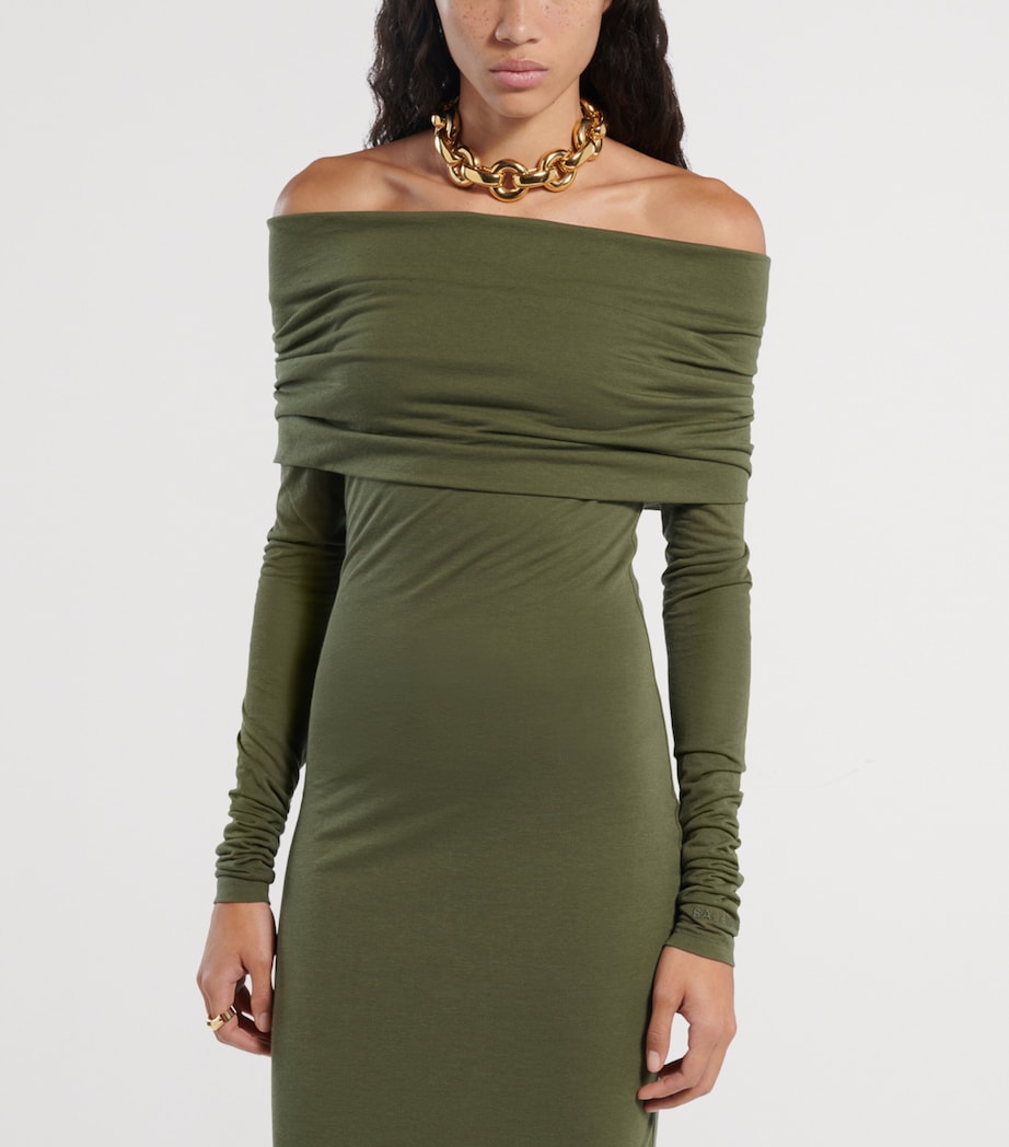 Balenciaga Womens Long-Sleeve Maxi Dress Image 5