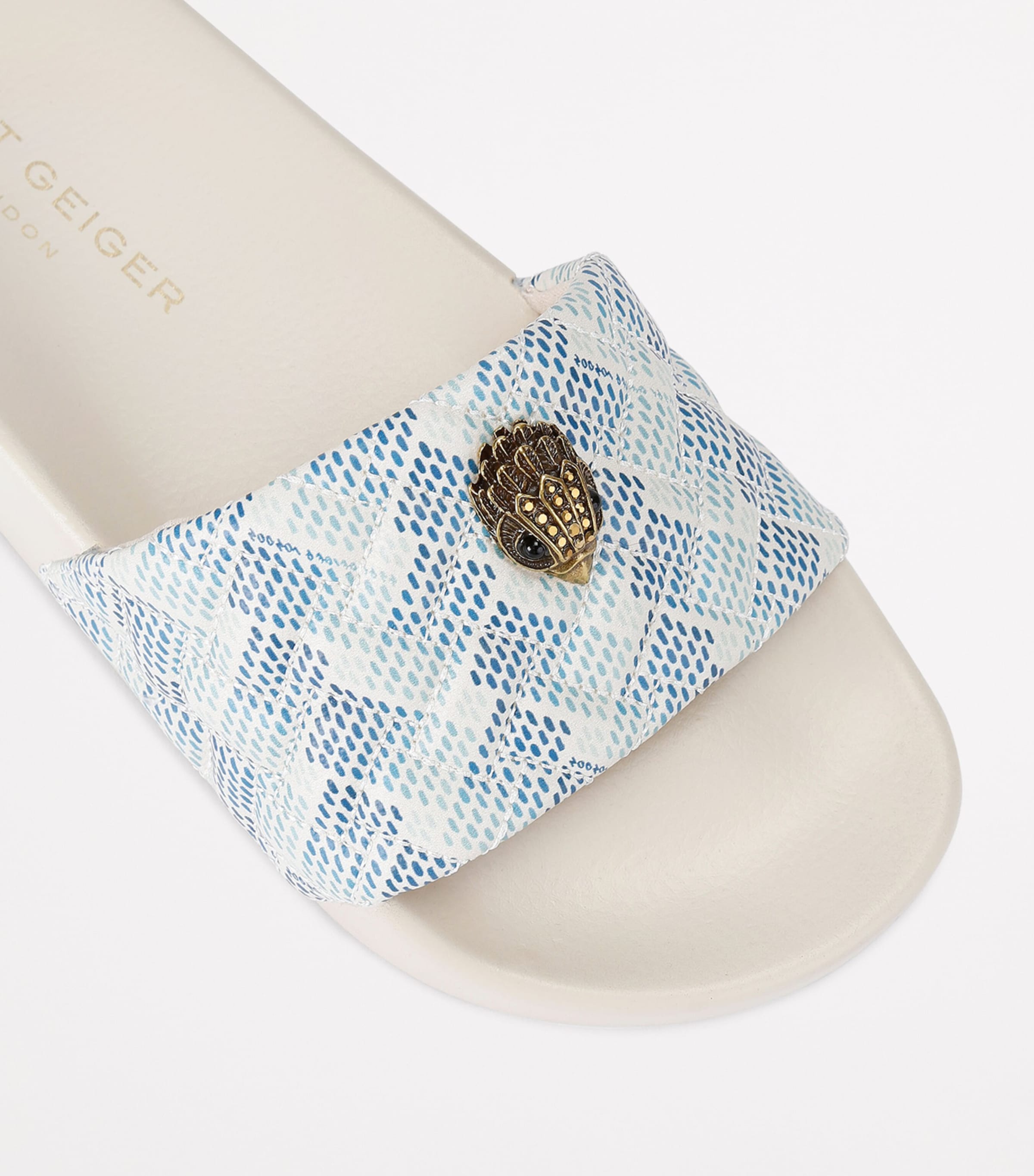 Kurt Geiger London Meena Eagle Slides White/comb Image 3