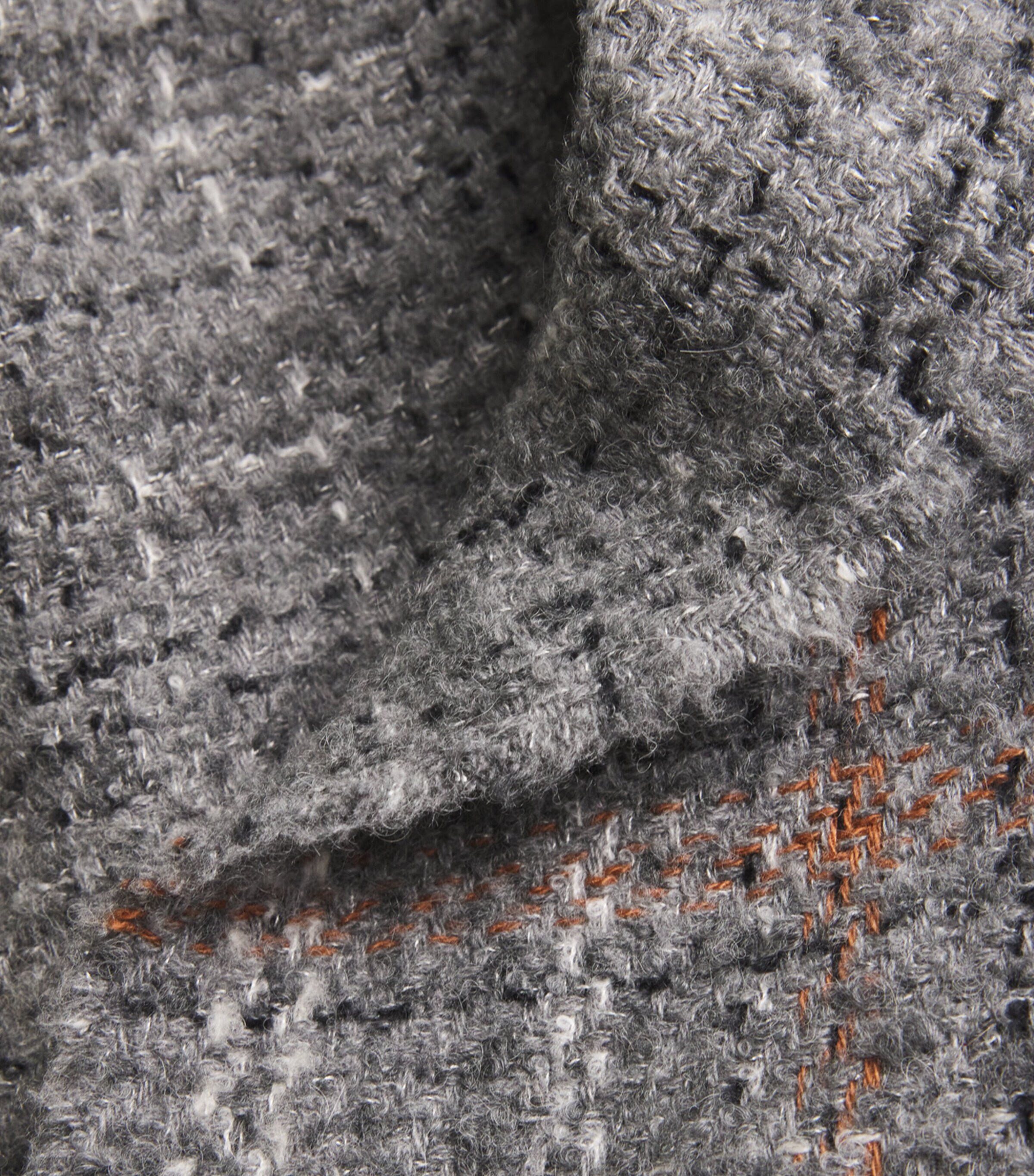 Cashmere-Silk-Alpaca Textured Cape RU7663 GREY Image 4