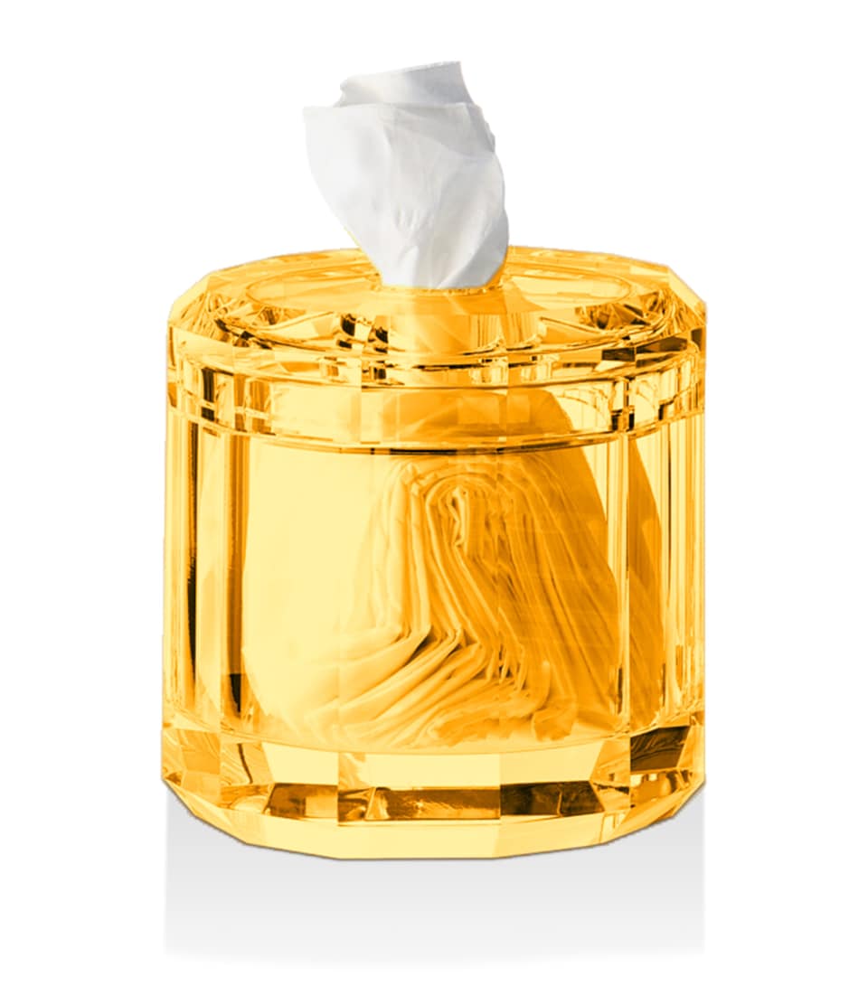 Decor Walther Kristall Tissue Box Amber/gold