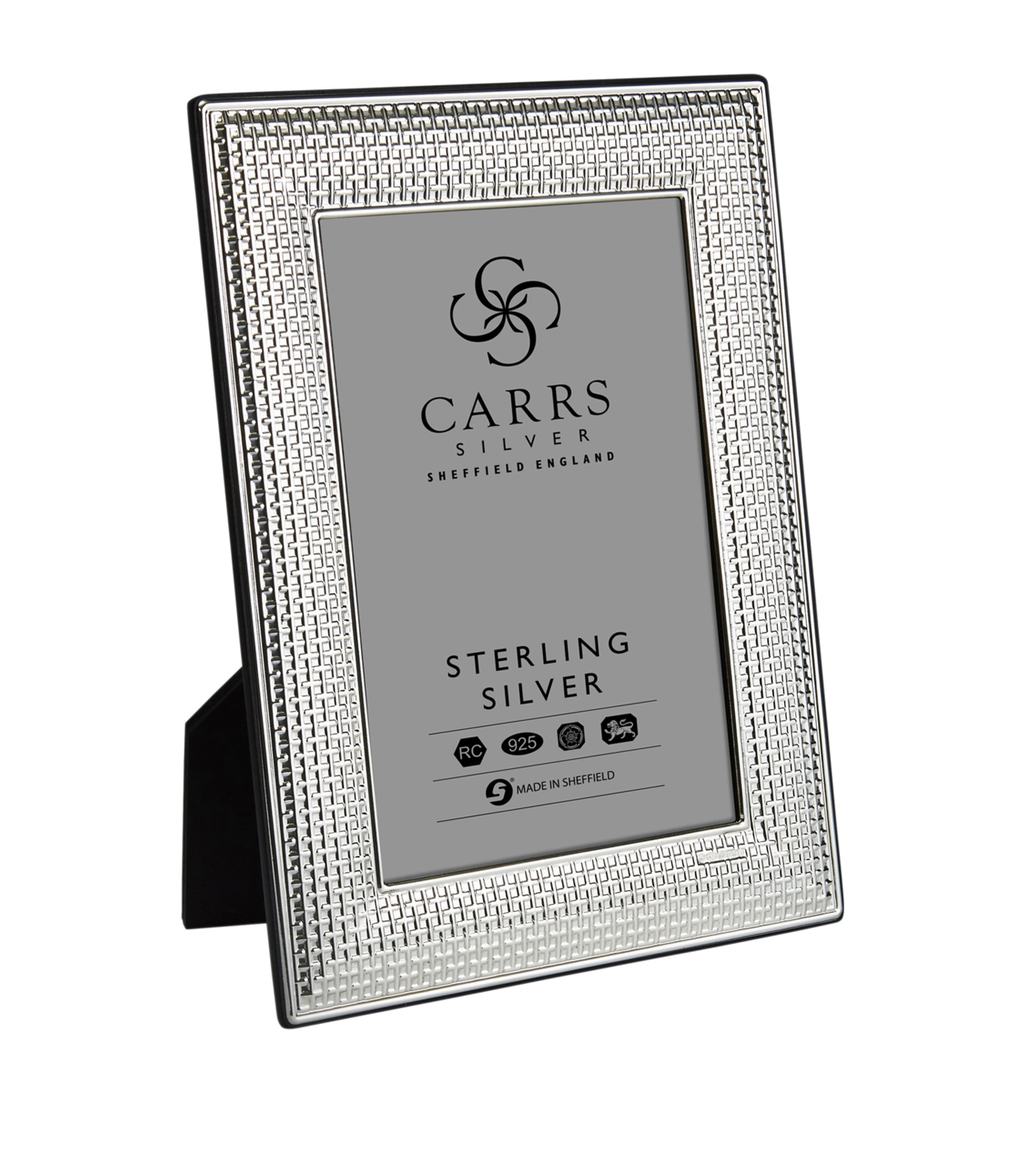 Carrs Silver Sterling Silver Cross Stitch Photo Frame In Silver