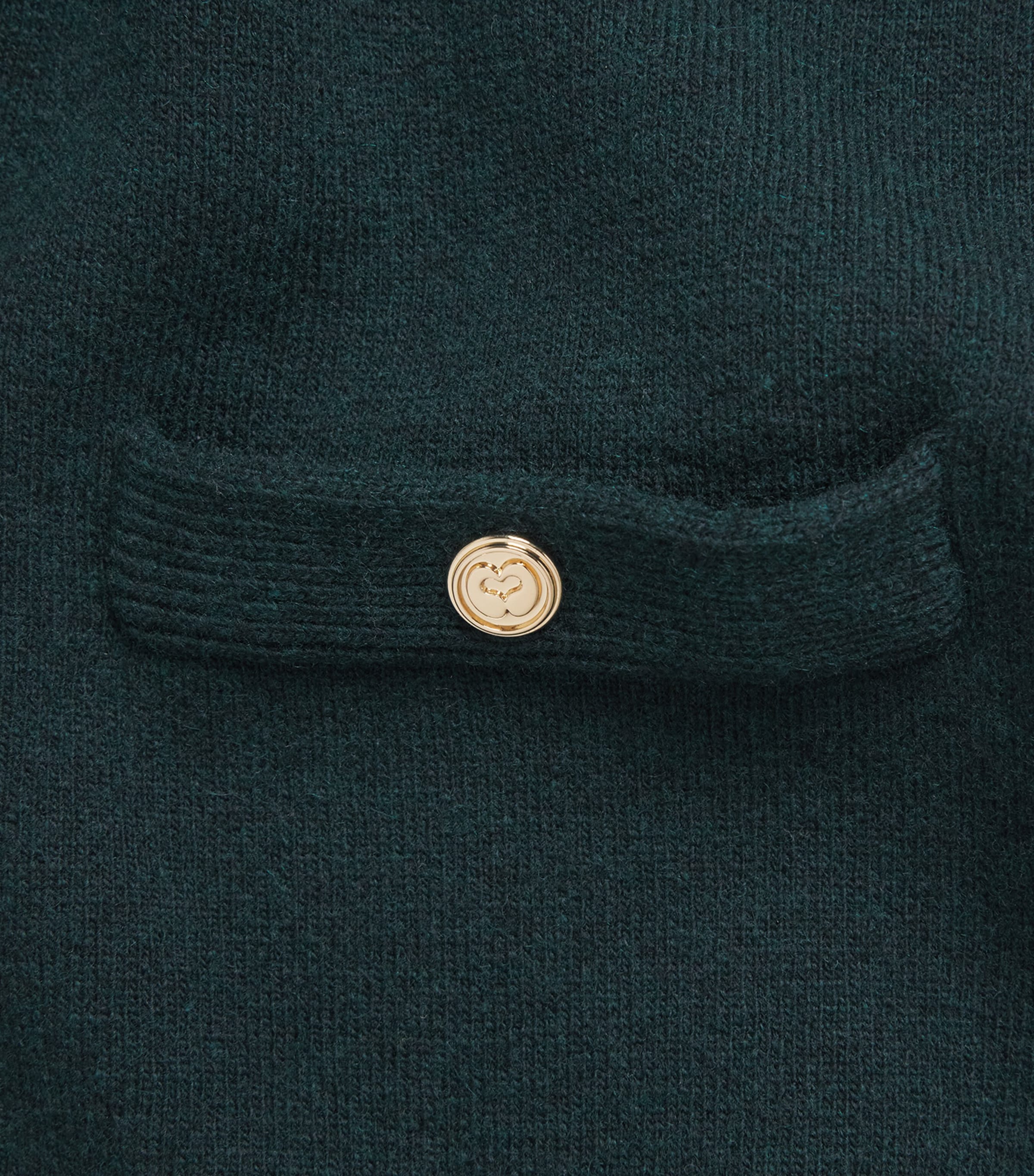 Maje Womens Knit Mini Dress and Sweater Bottle Green Image 8