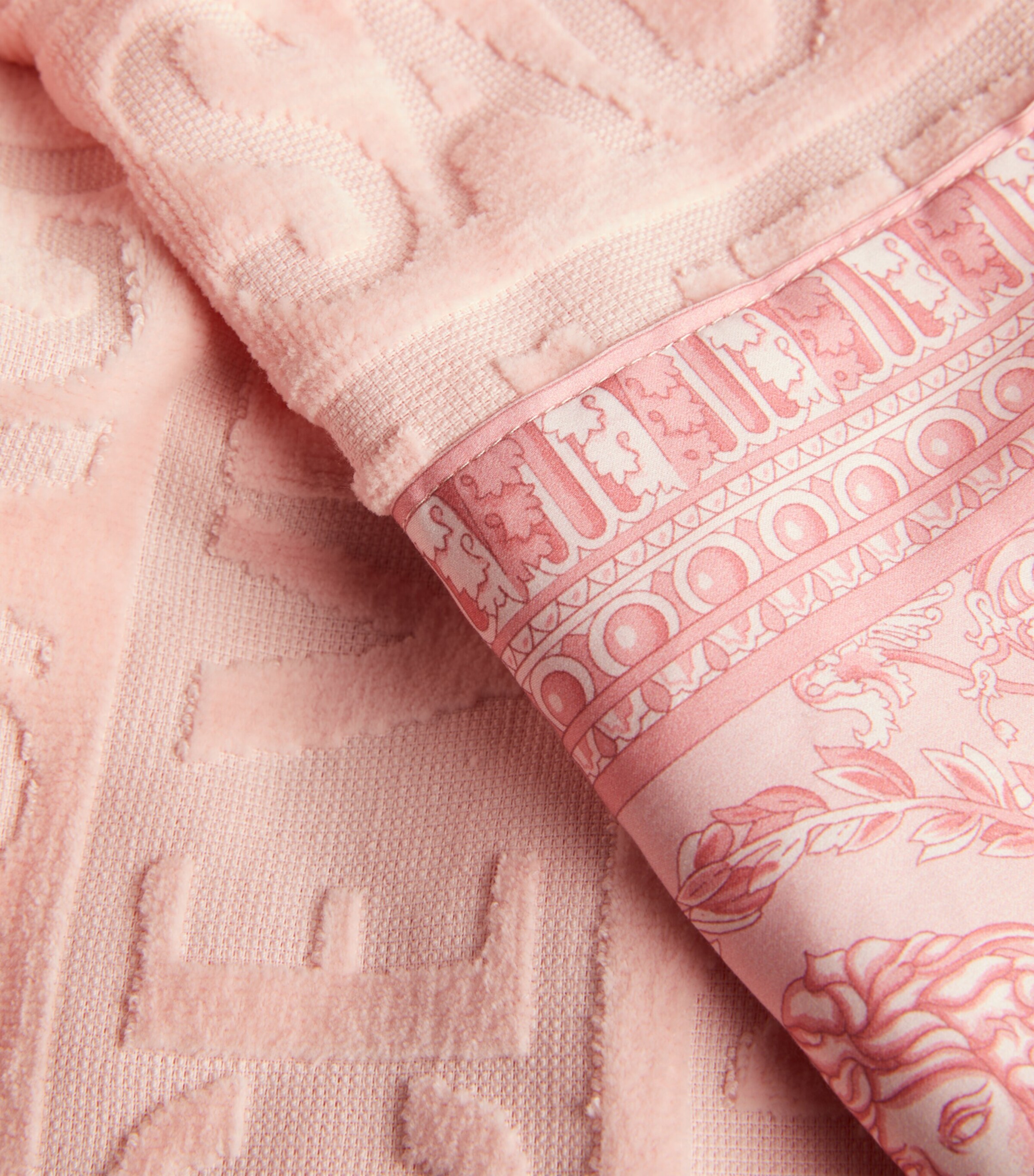 Versace Baroque Bath Robe Pnk/pnk Image 4