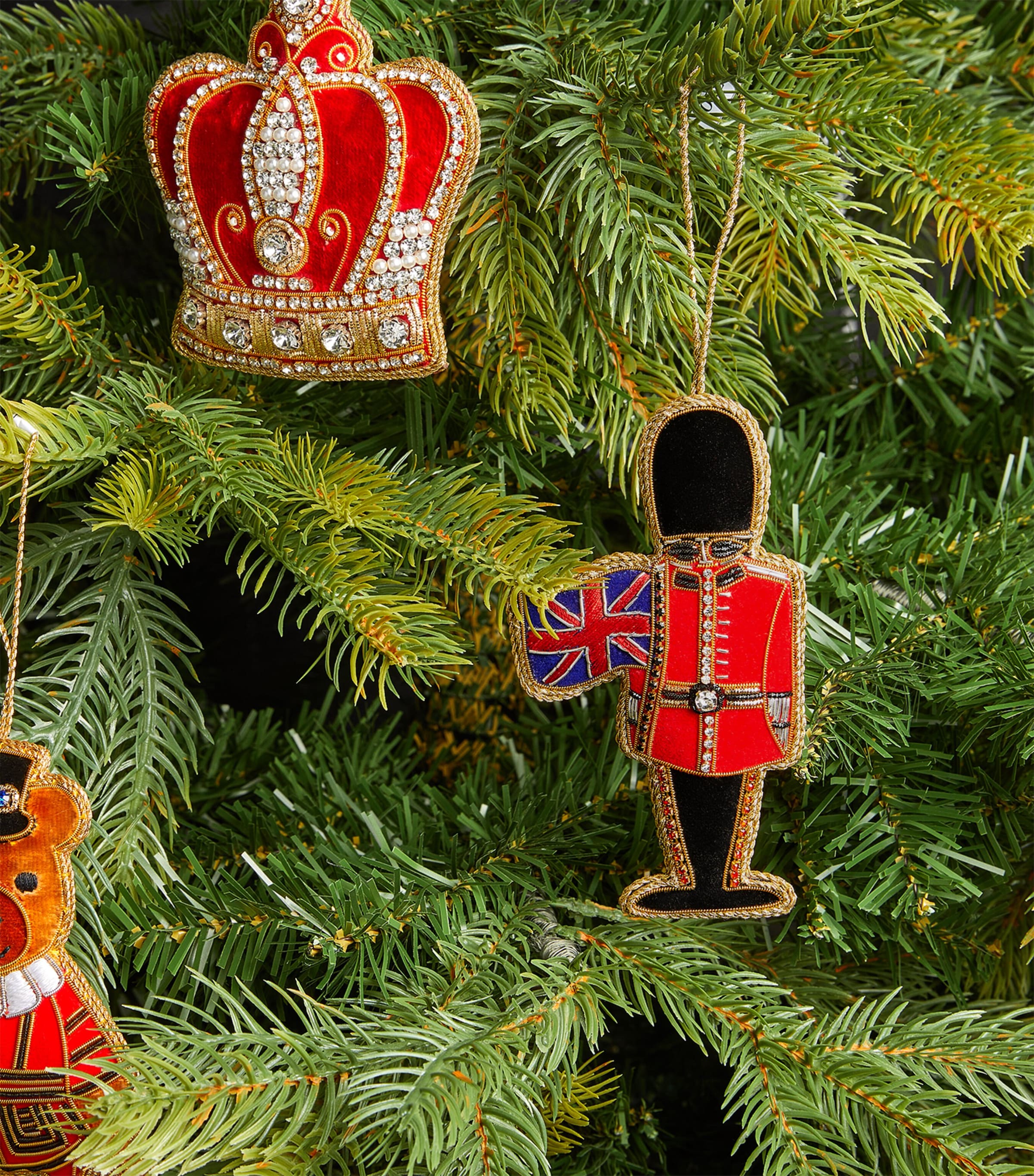 Guardsman With Flag Tree Decoration RED/BLACK/NAVY Image 2