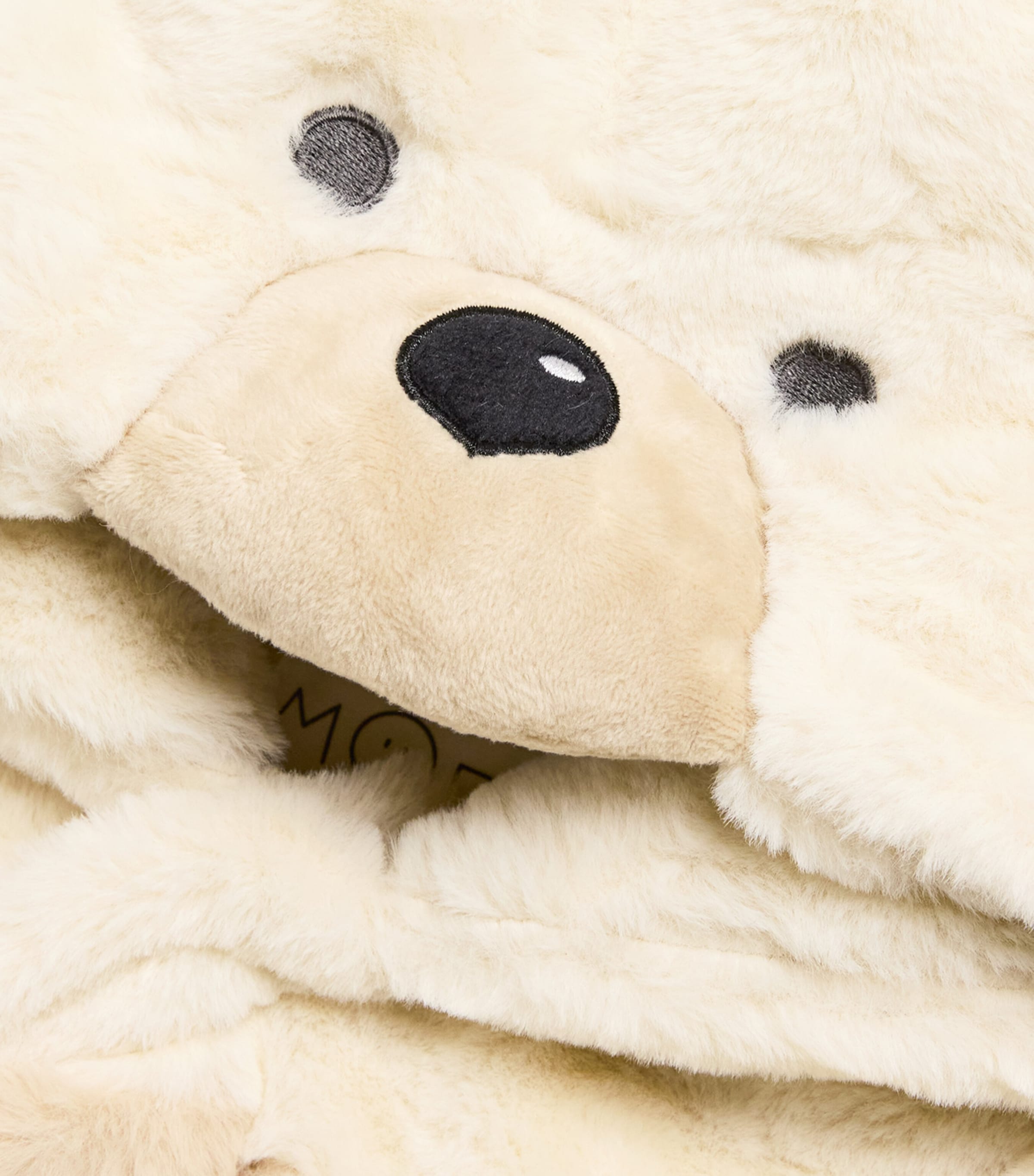 Faux Fur Polar Bear All-in-One (0-24 Months) ECRU Image 3