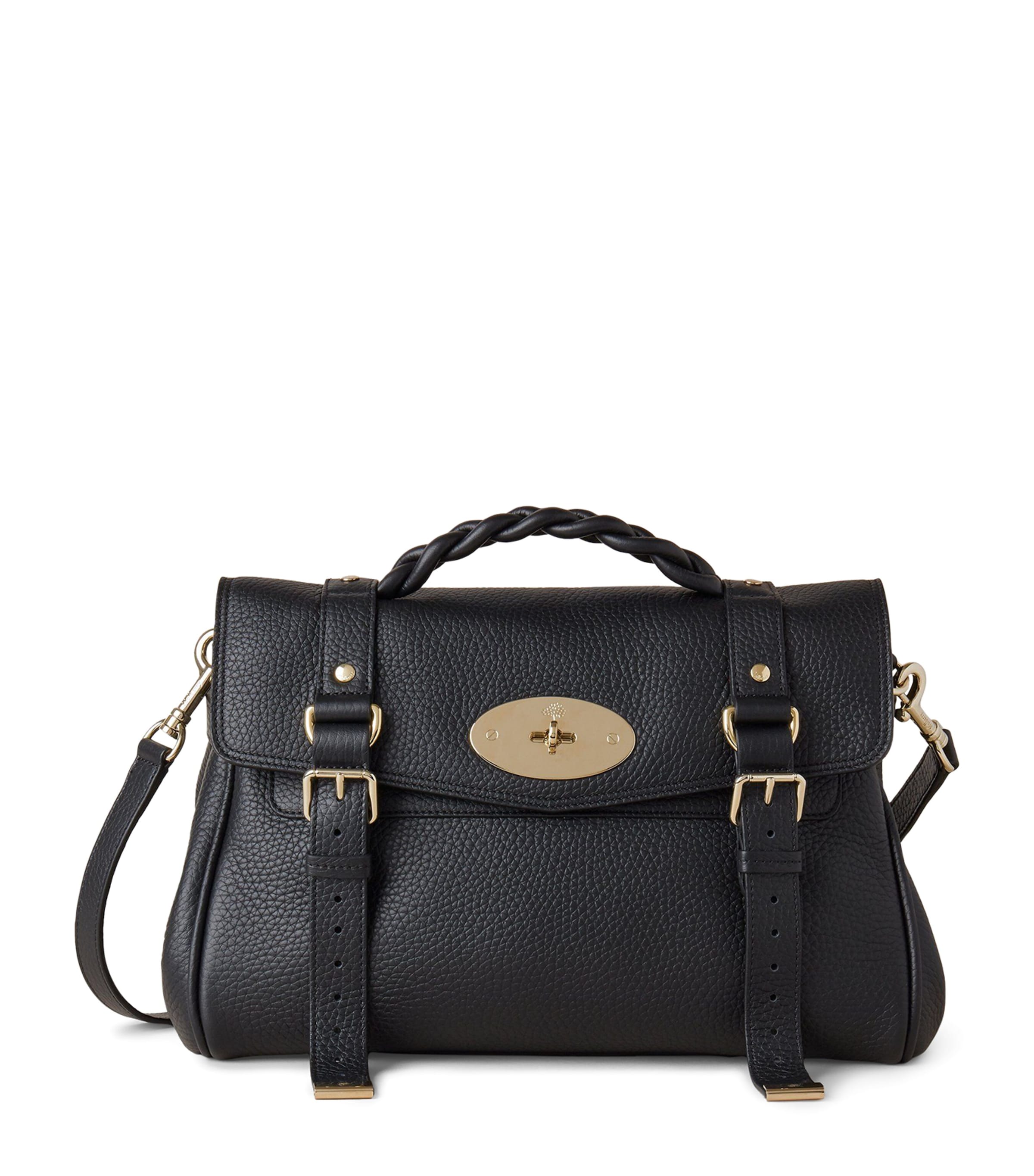 Mulberry Leather Alexa Cross-body Bag In Black