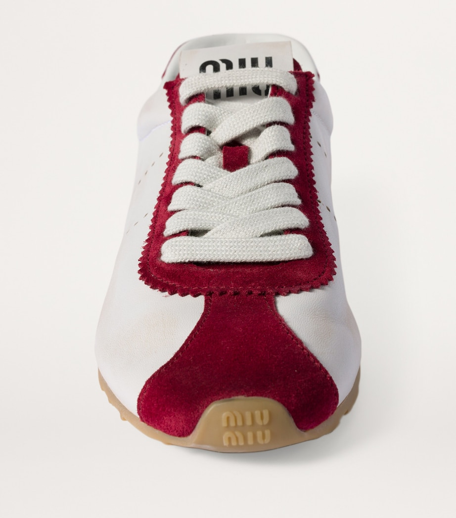 Leather Plume Sneakers F0YHV Image 4