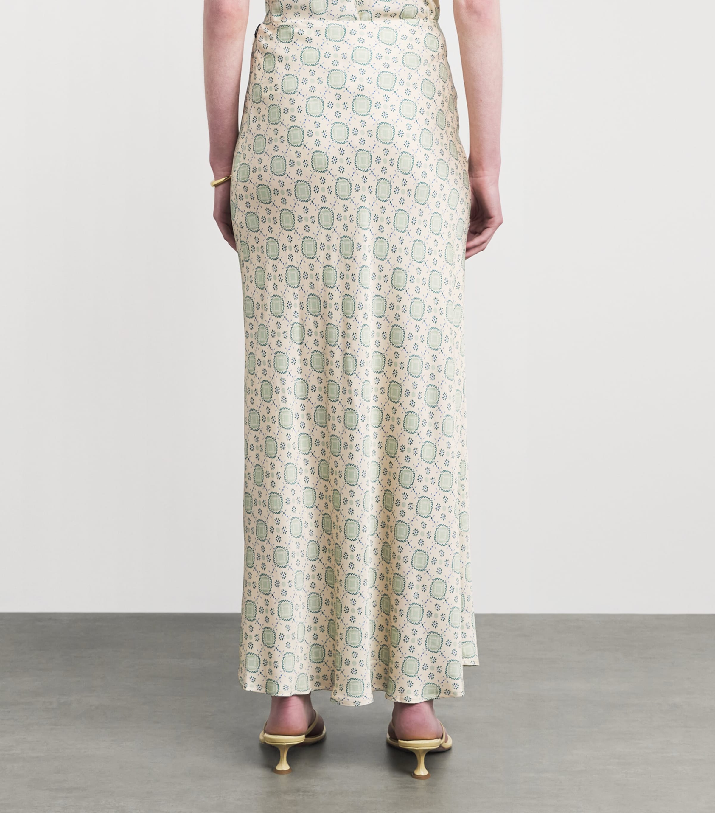 Claudie Pierlot Womens Printed Maxi Skirt Light Print Image 5