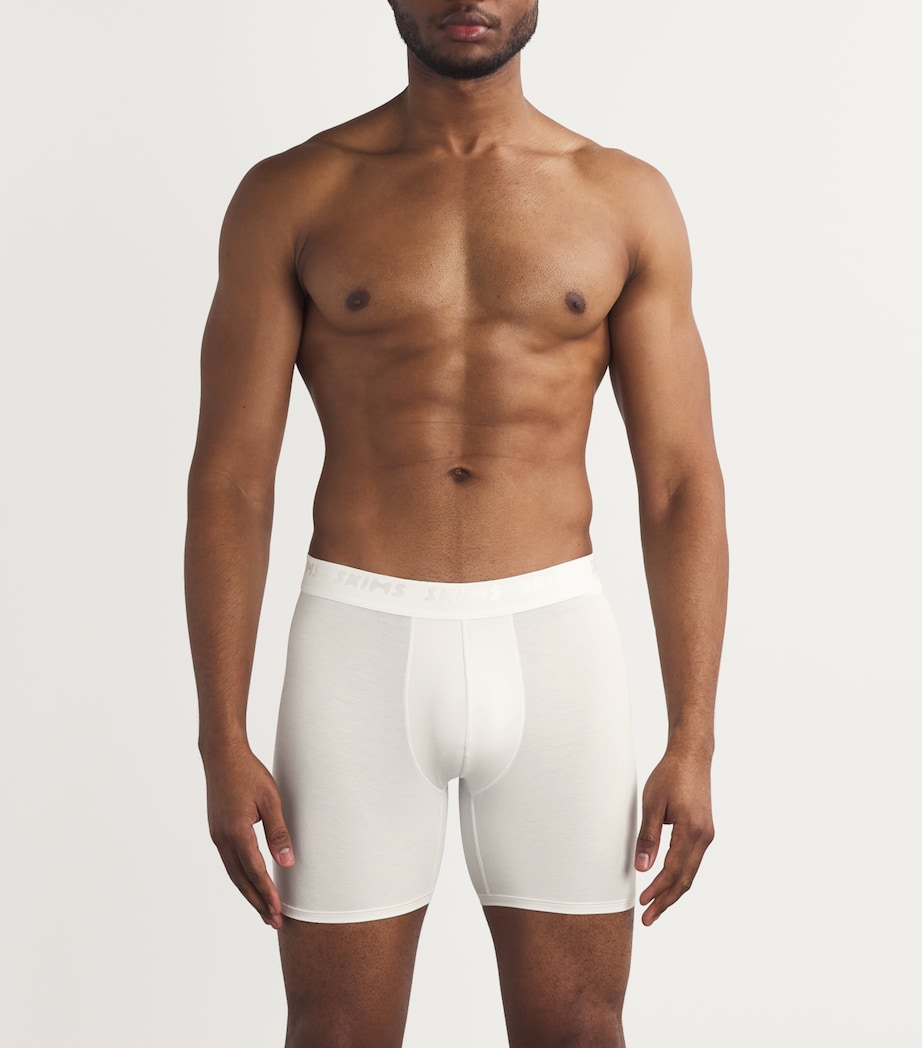 Stretch-Jersey Boxer Briefs (Pack of 3) CHALK Image 2