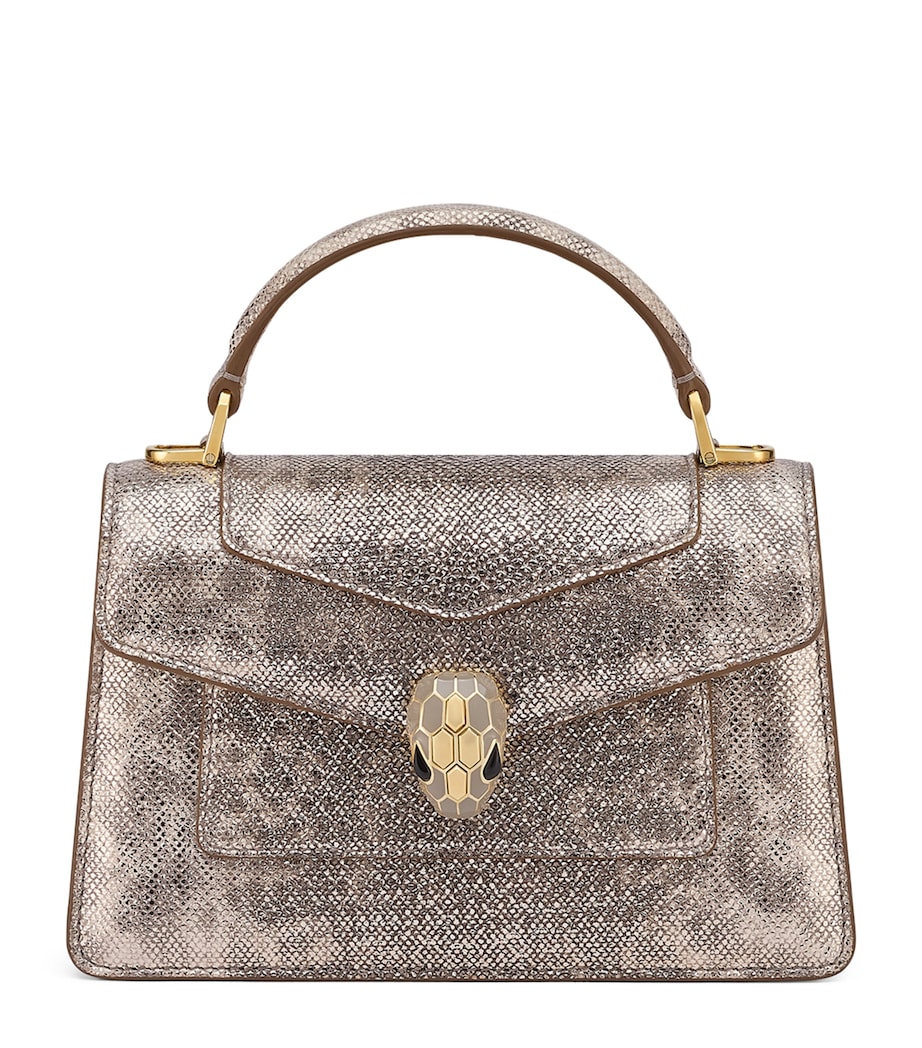 Small Snakeskin Serpenti Forever Top-Handle Bag BEIGE MEDIUM Image 1