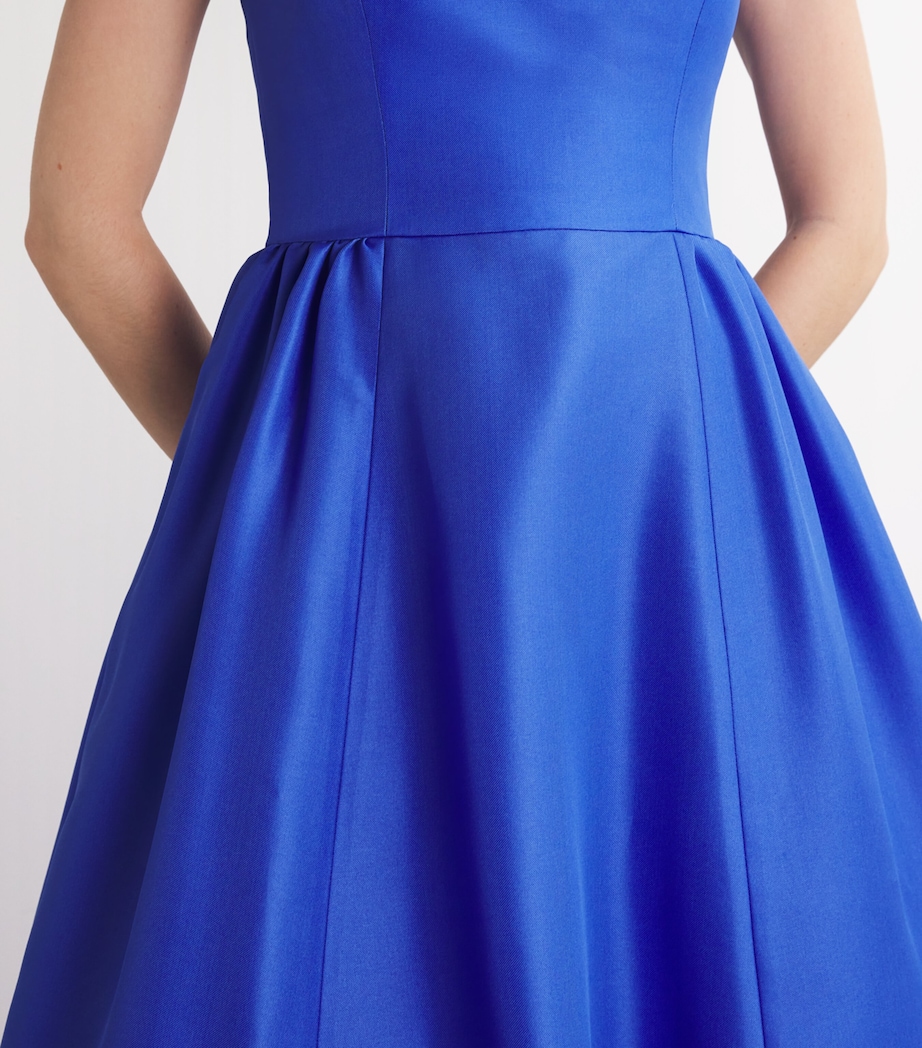 Silk Sleeveless Gown 172 DELPHINIUM MULT Image 4