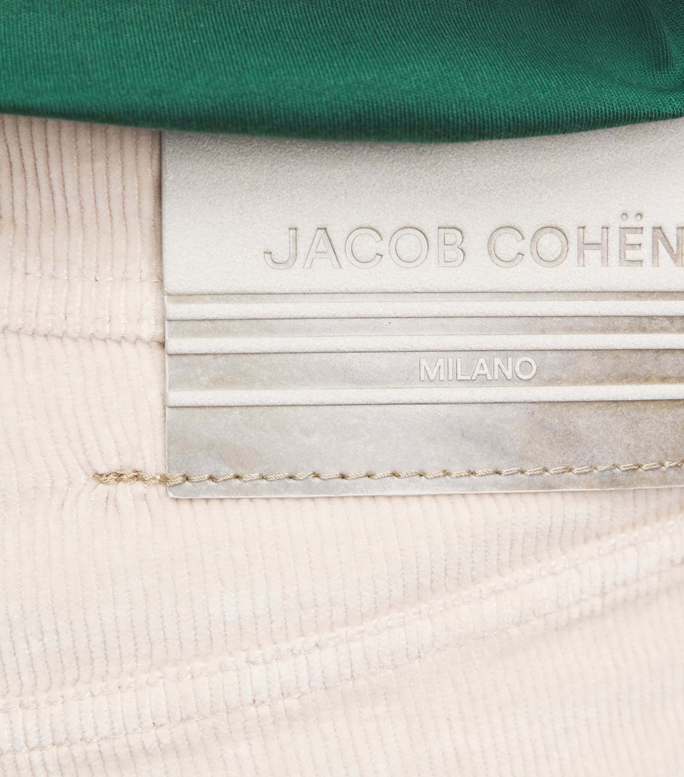 Jacob Cohën Mens Corduroy Edo Straight-Fit Chinos Light Grey Image 3