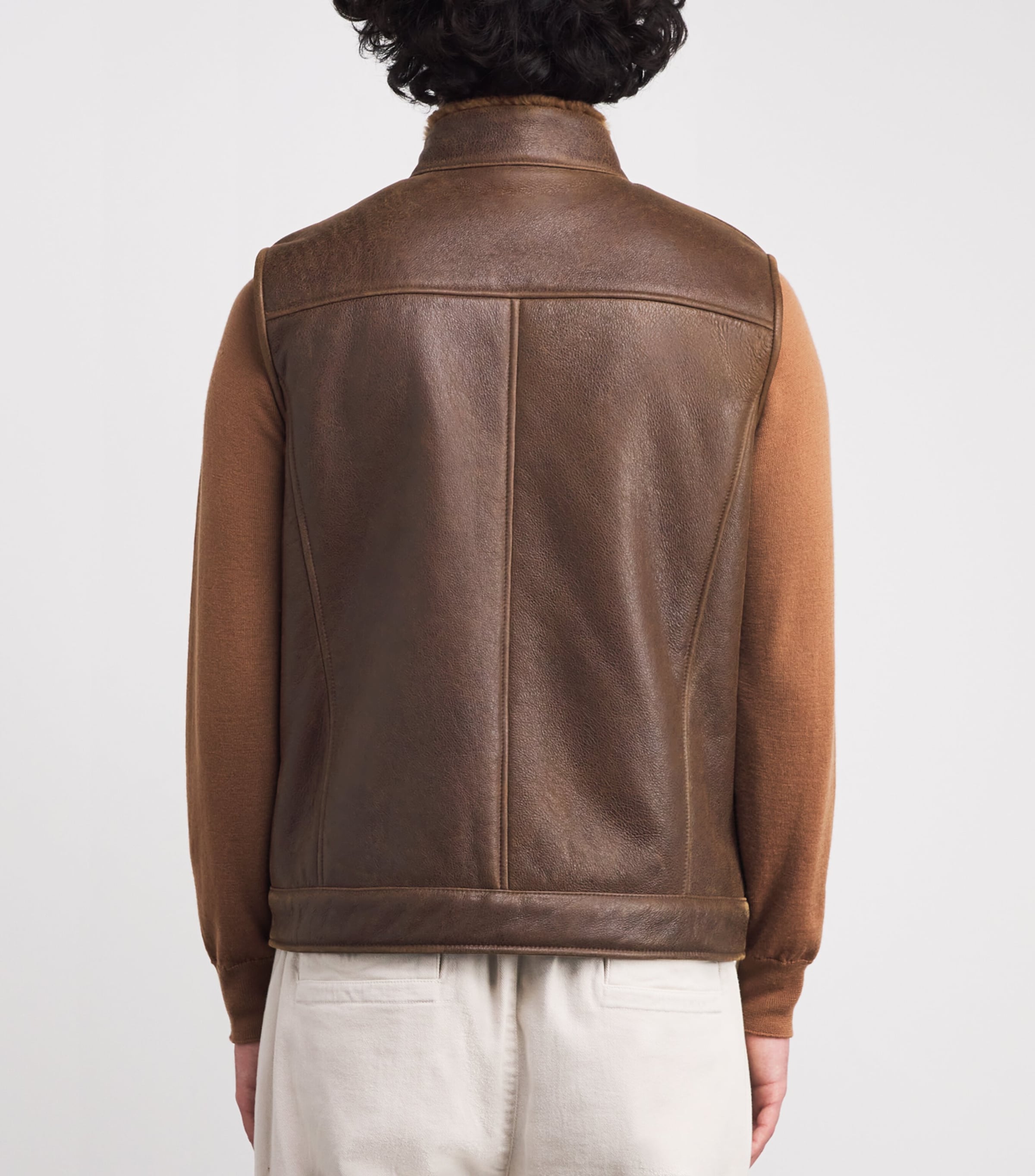 Lambskin Shearling Gilet MORO Image 4