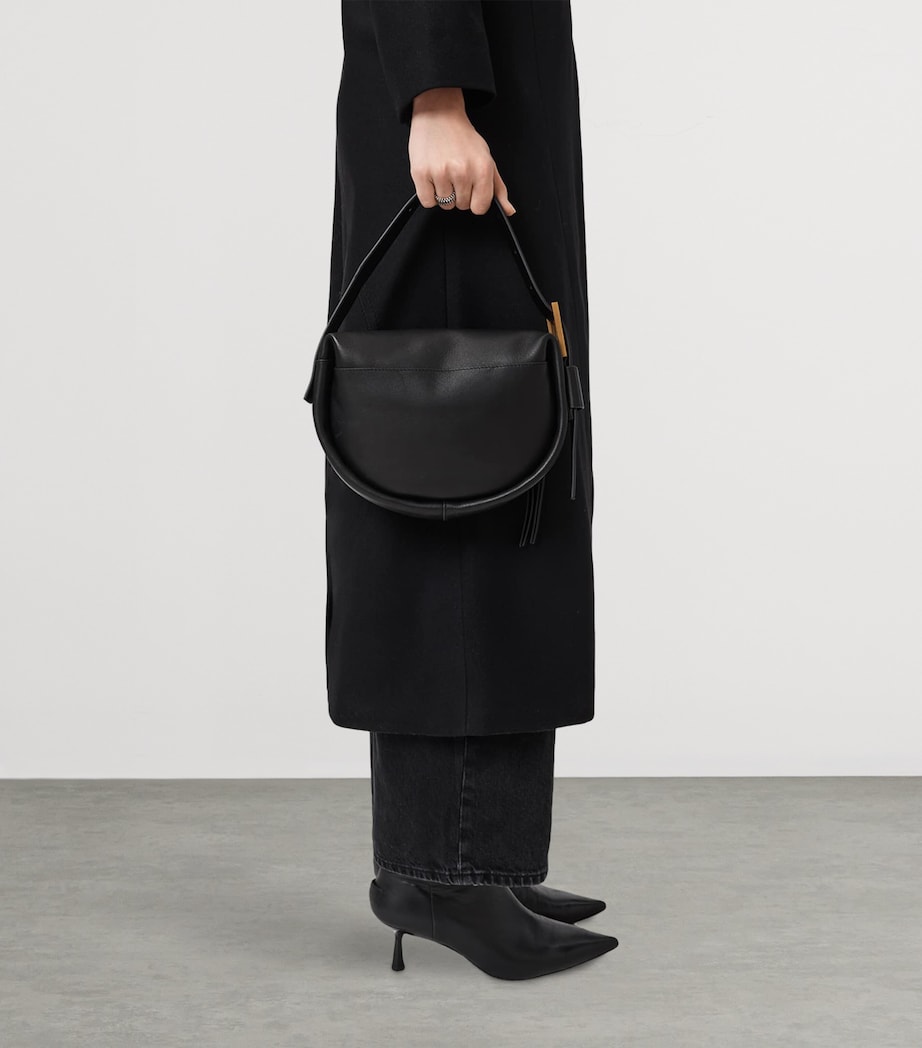 Mini Leather Noemie Shoulder Bag BLACK Image 6