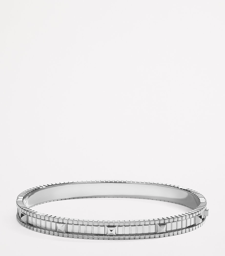 White Gold and Diamond Life Bangle WHITE GOLD Image 3