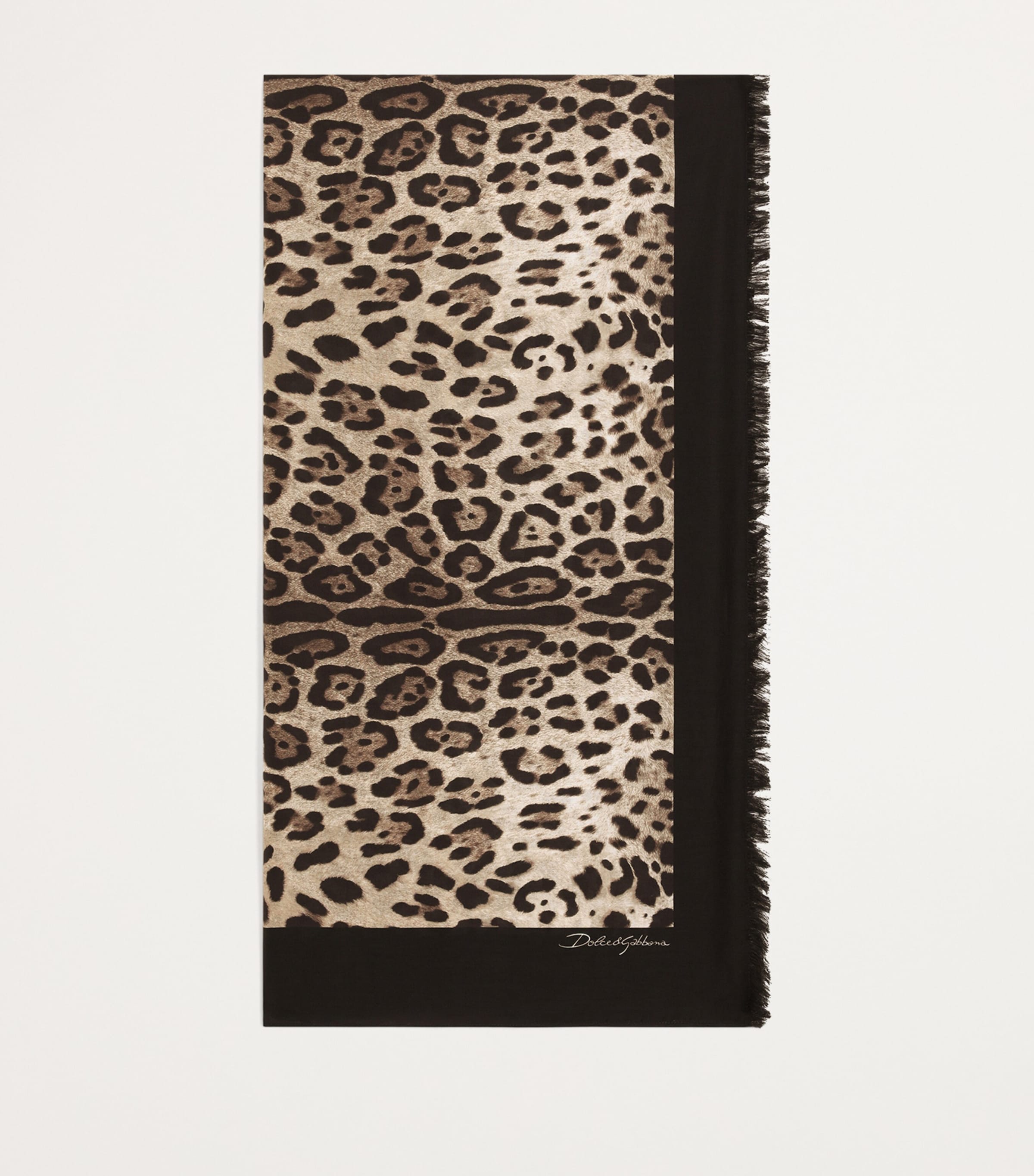 Cotton Leopard Print Foulard HA93M-LEO Image 2