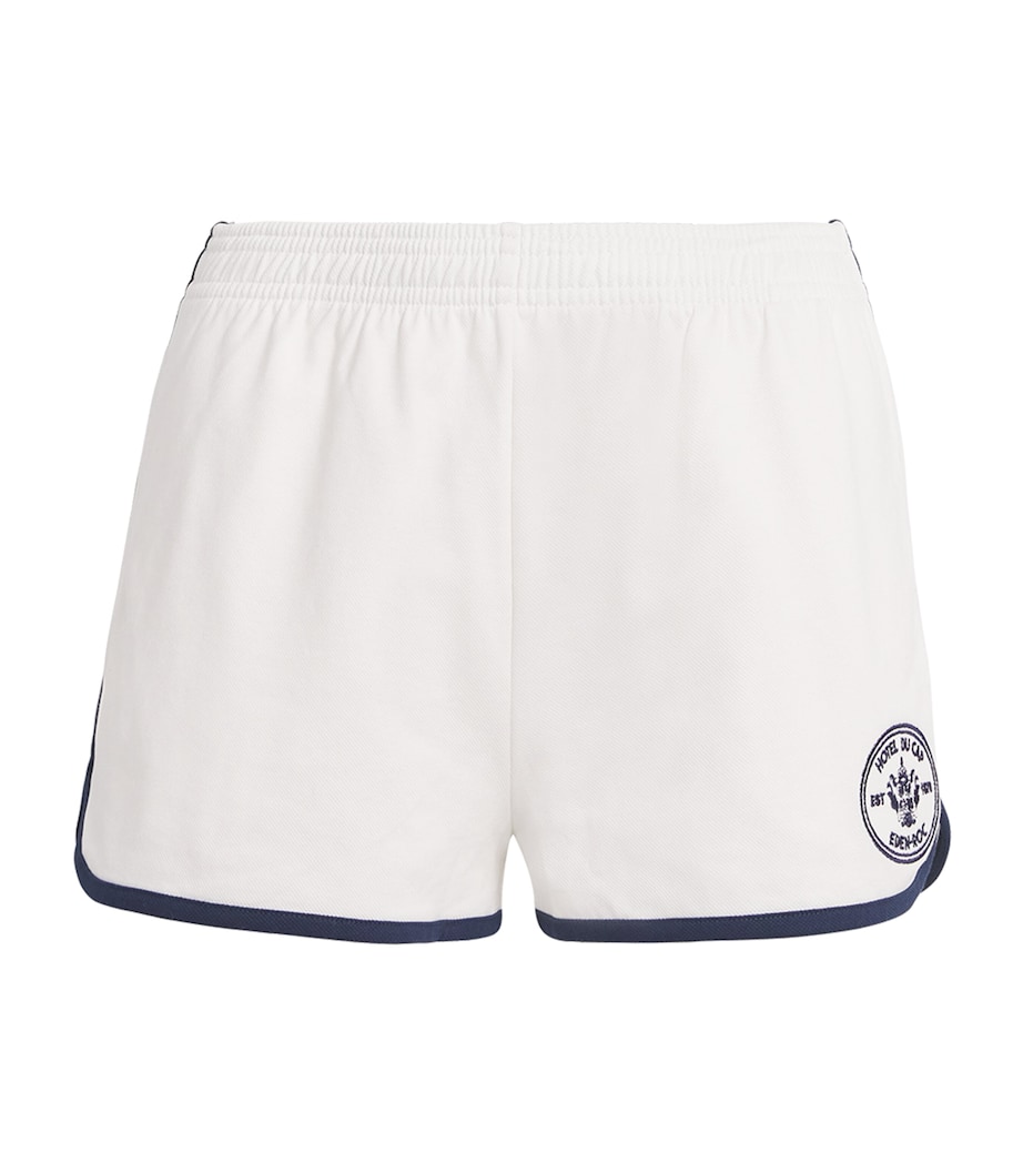 x Hotel du Cap-Eden-Roc Piqué Shorts WHITE/NAVY Image 1