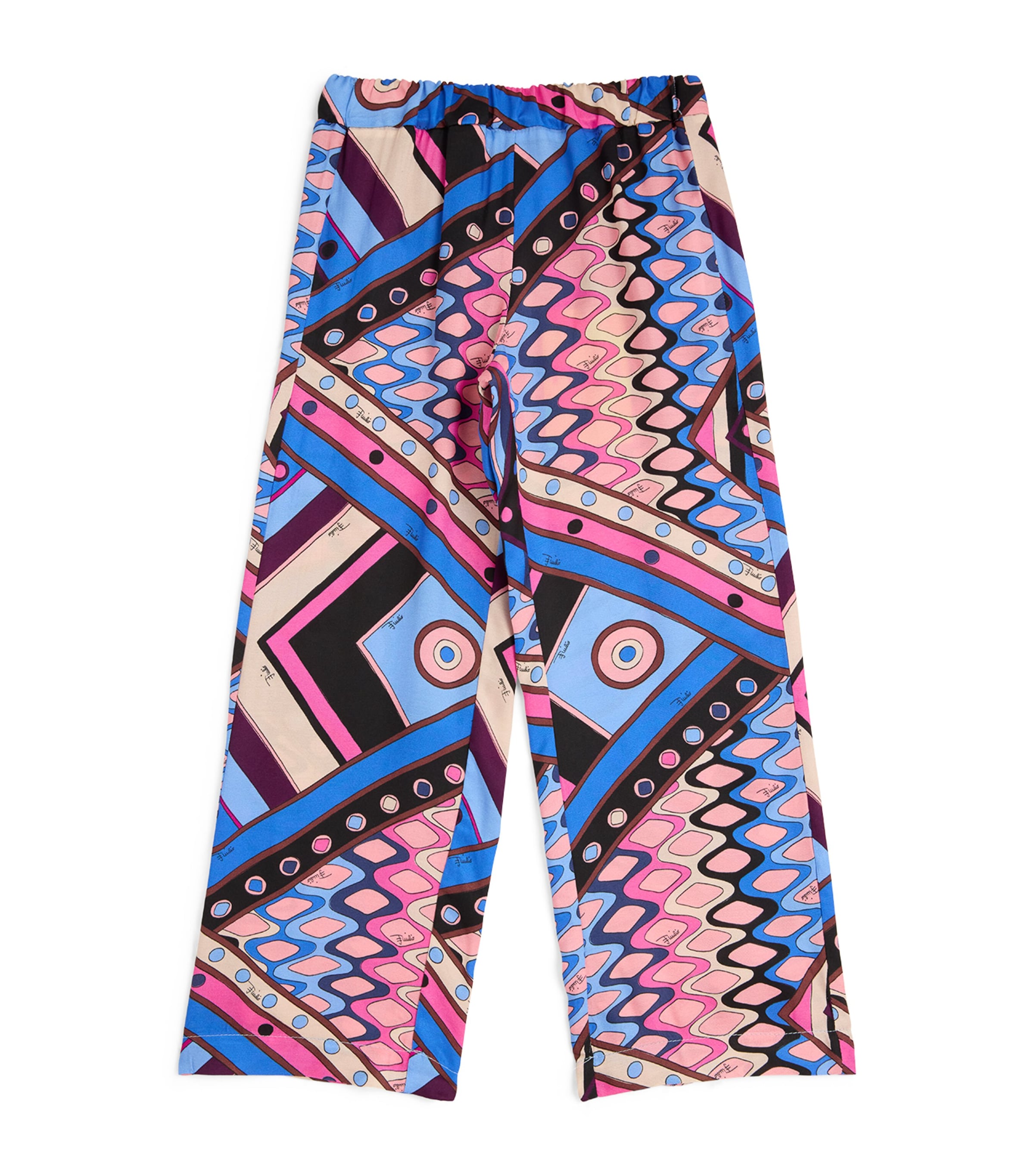 Pucci Junior Kids' Vivara Print Trousers In Multi