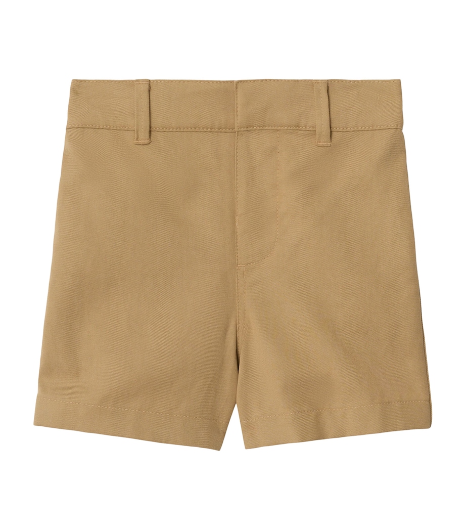 Burberry Kids Cotton-Blend Shorts (6-24 Months) Sand Image 1