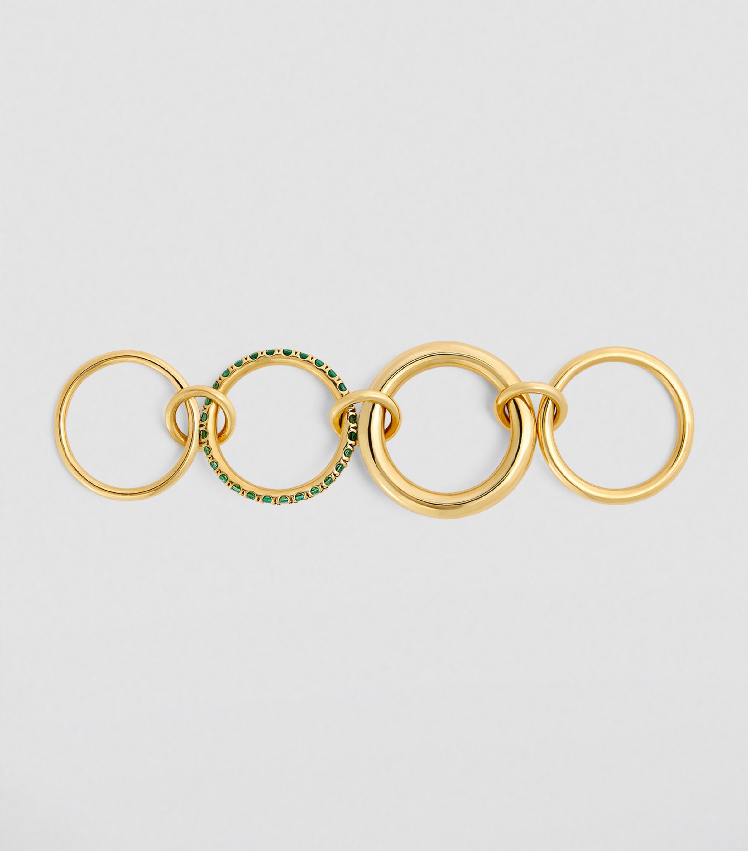 Yellow Gold and Emerald Janssen Ring YELLOW GOLD Image 2