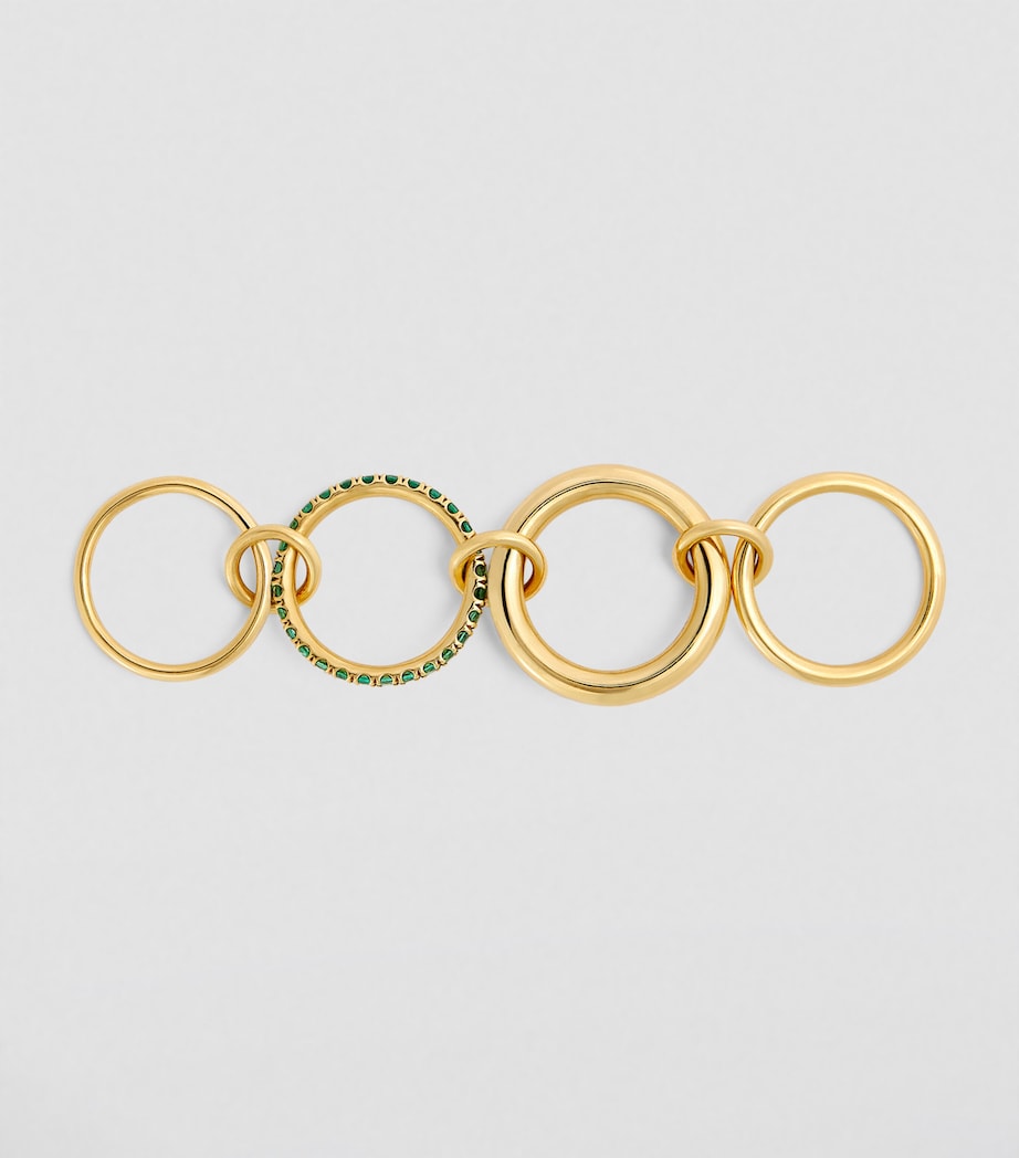 Yellow Gold and Emerald Janssen Ring YELLOW GOLD Image 2