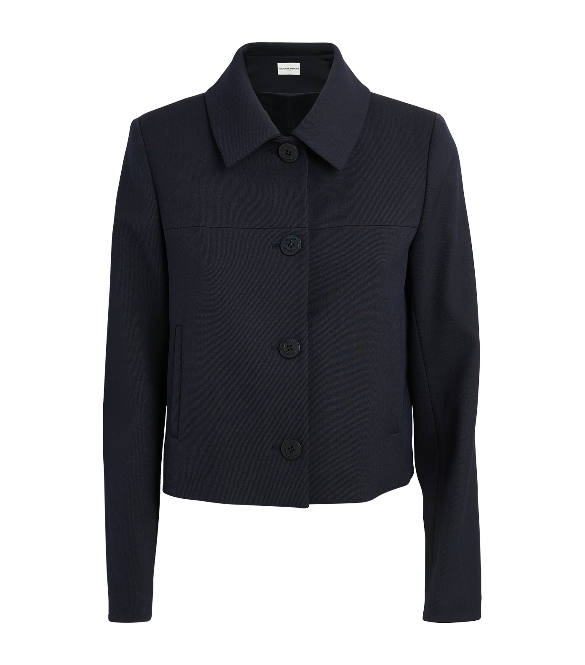 Claudie Pierlot Wool-blend Jacket In Blue