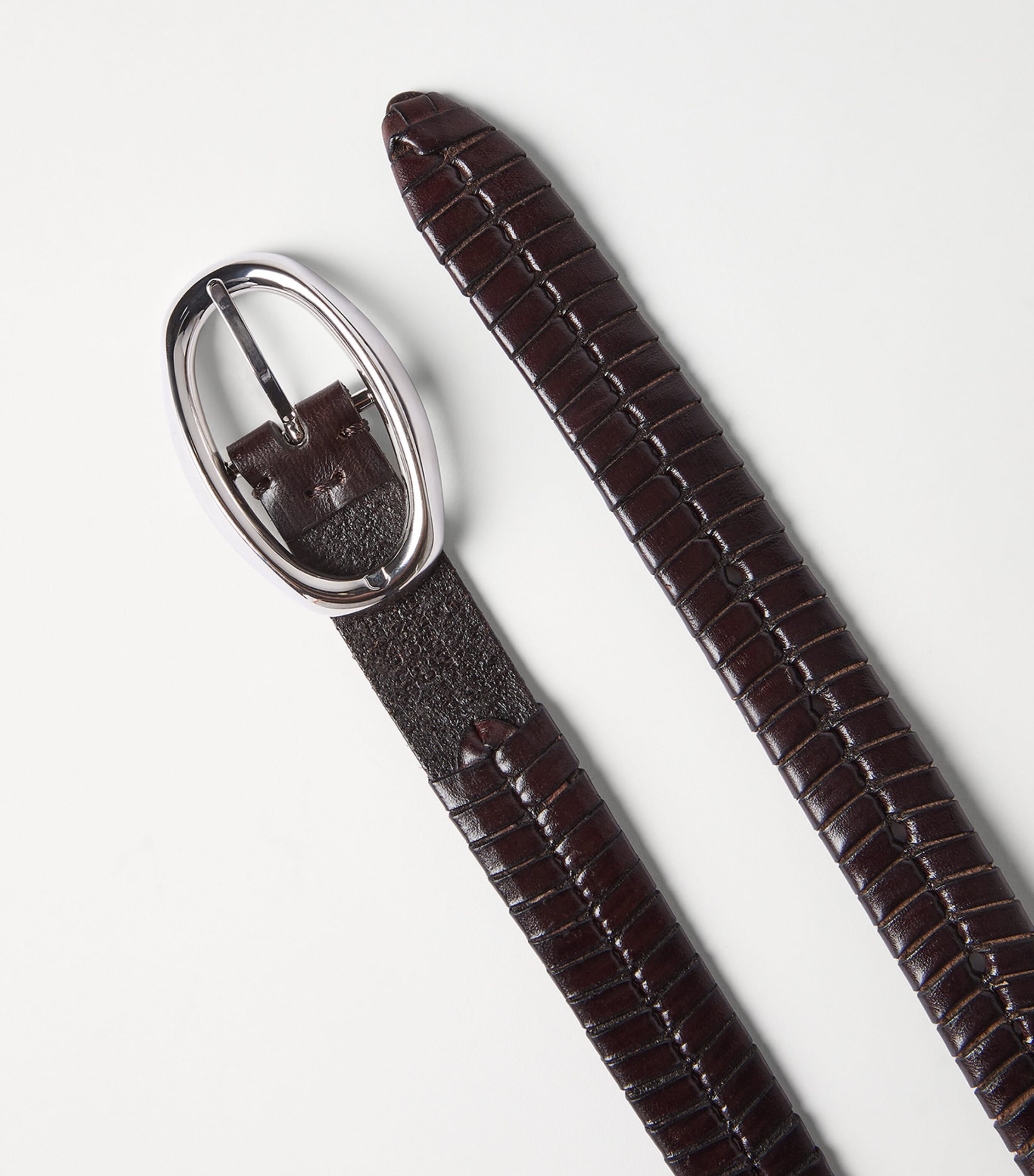 Leather Woven Belt C6074 Image 3