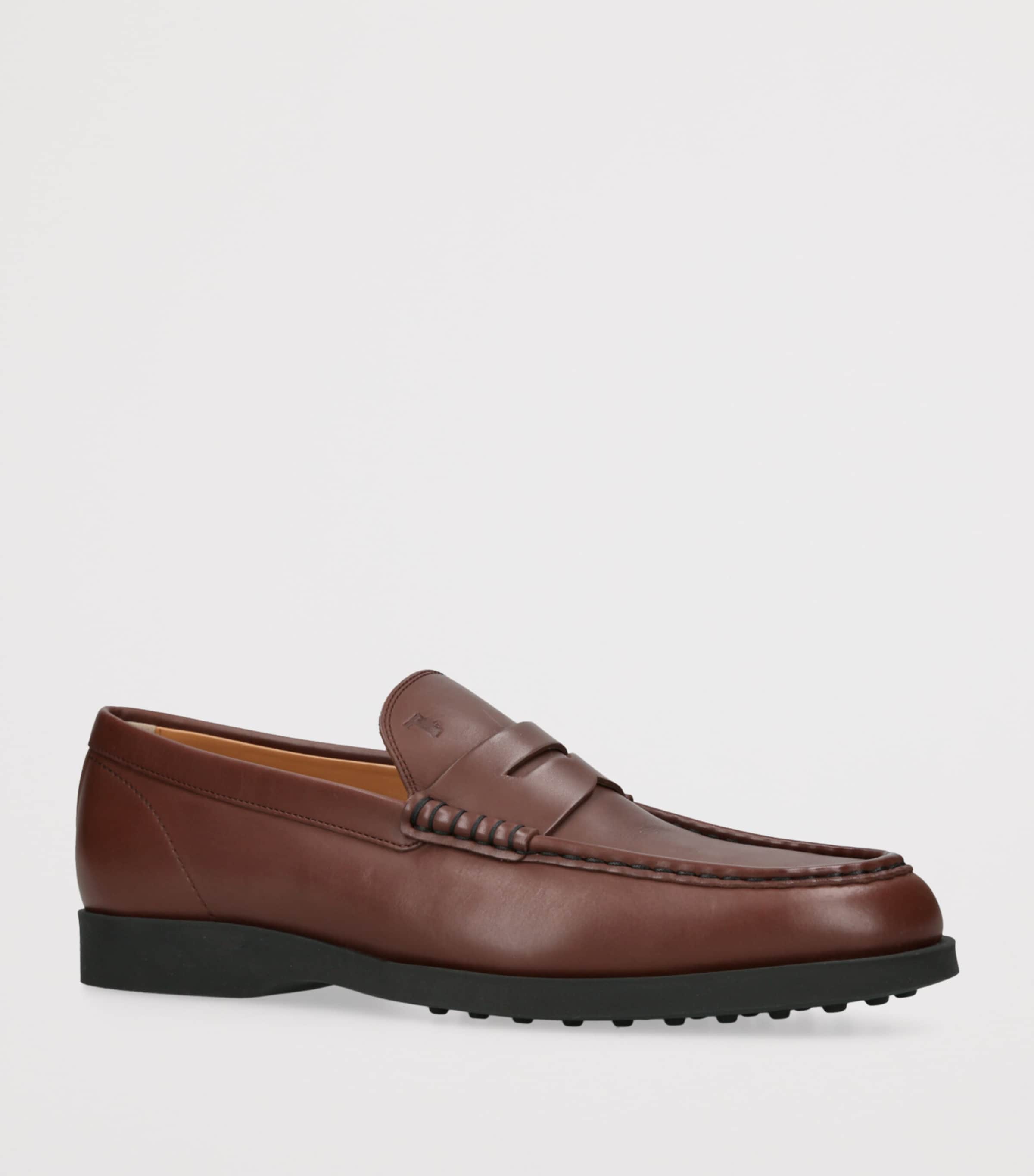 Leather Moccasins DARK BROWN Image 3