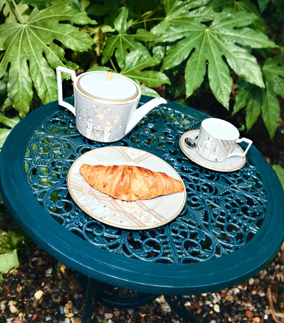 Wedgwood Renaissance Teacup and Saucer Grey Image 2