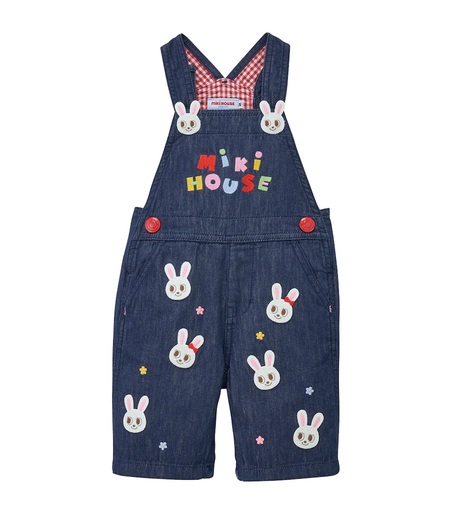 Embroidered Bunny Dungarees (6-36 Months) 1 Image 1