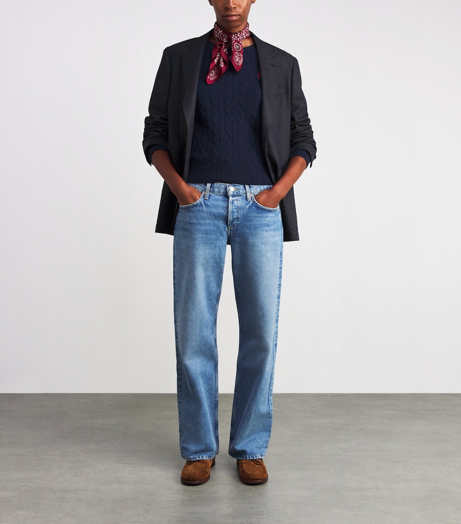 Wool-Cashmere Julianna Sweater HUNTER NAVY Image 2