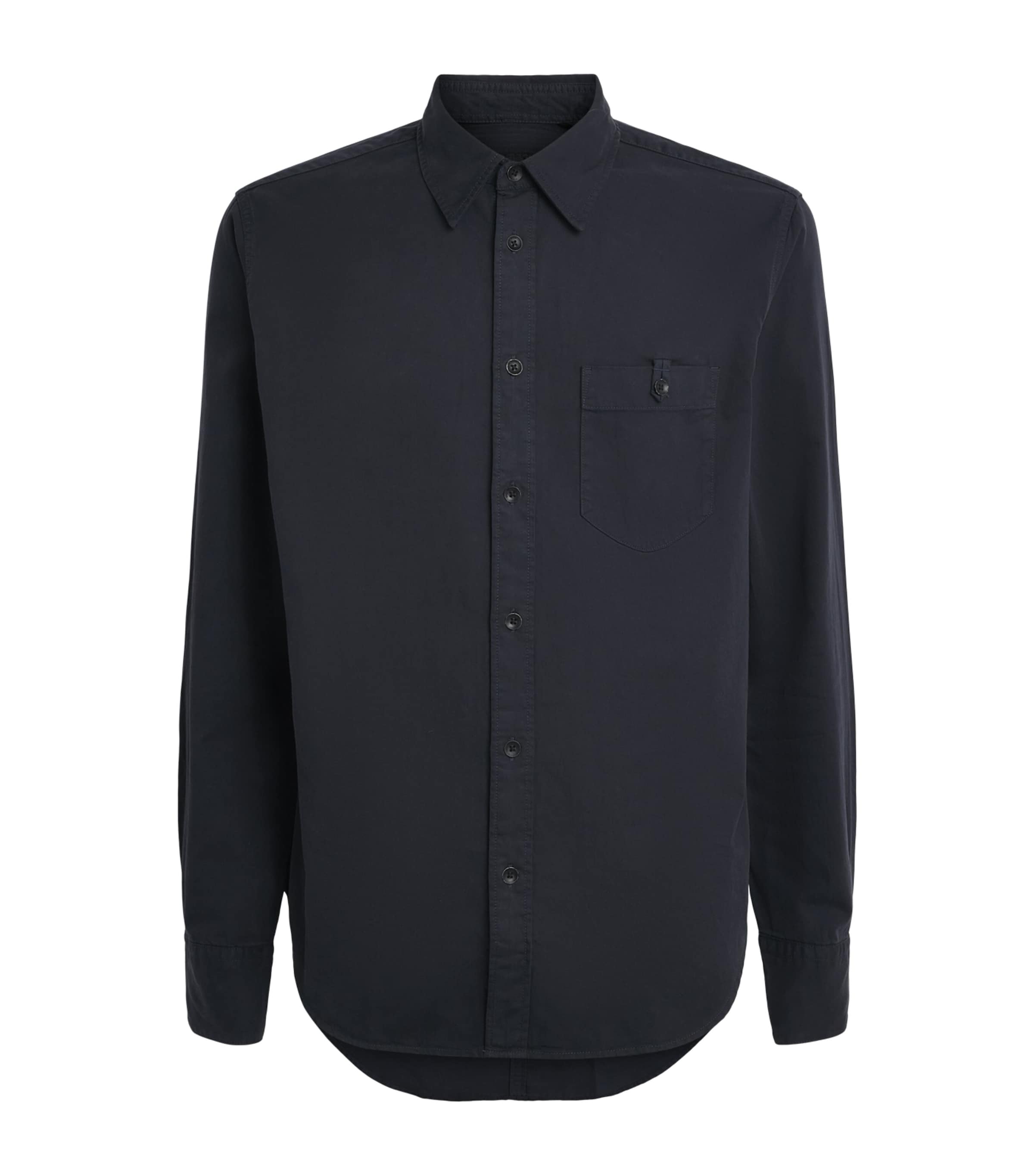 Rag & Bone Mens Cotton-Lyocell Tomlin Shirt Stel Blue Image 1