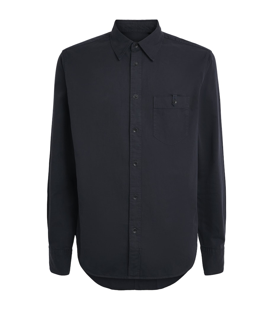 Rag & Bone Mens Cotton-Lyocell Tomlin Shirt Stel Blue Image 1